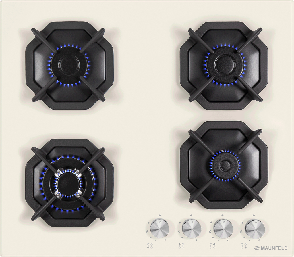 Изображение товара Газовая варочная панель Maunfeld EGHG.64.23CBG/G 60 см 4 конфорки цвет бежевый