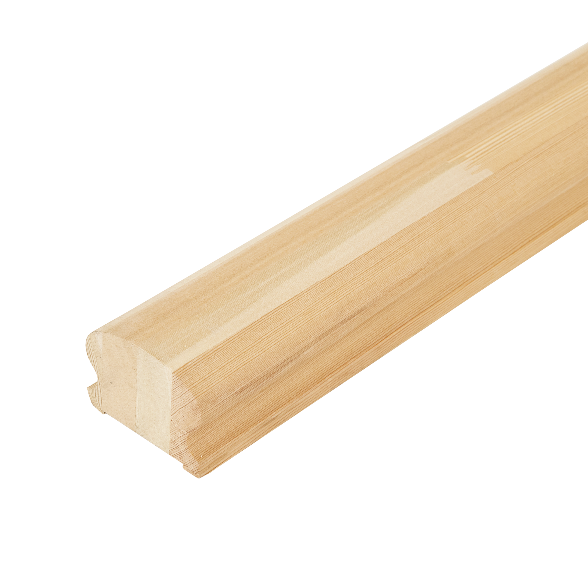 Поручень фигурный сращенный лиственница сорт Экстра 65x45x3000 мм