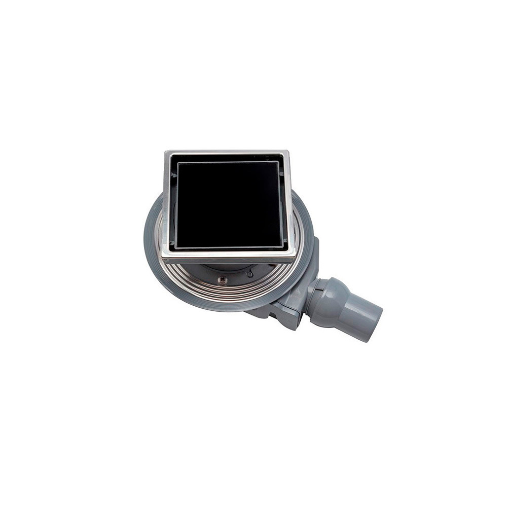 Изображение товара Душевой трап Pestan Confluo Standard Black Glass 4 15х15 см гидрозатвор