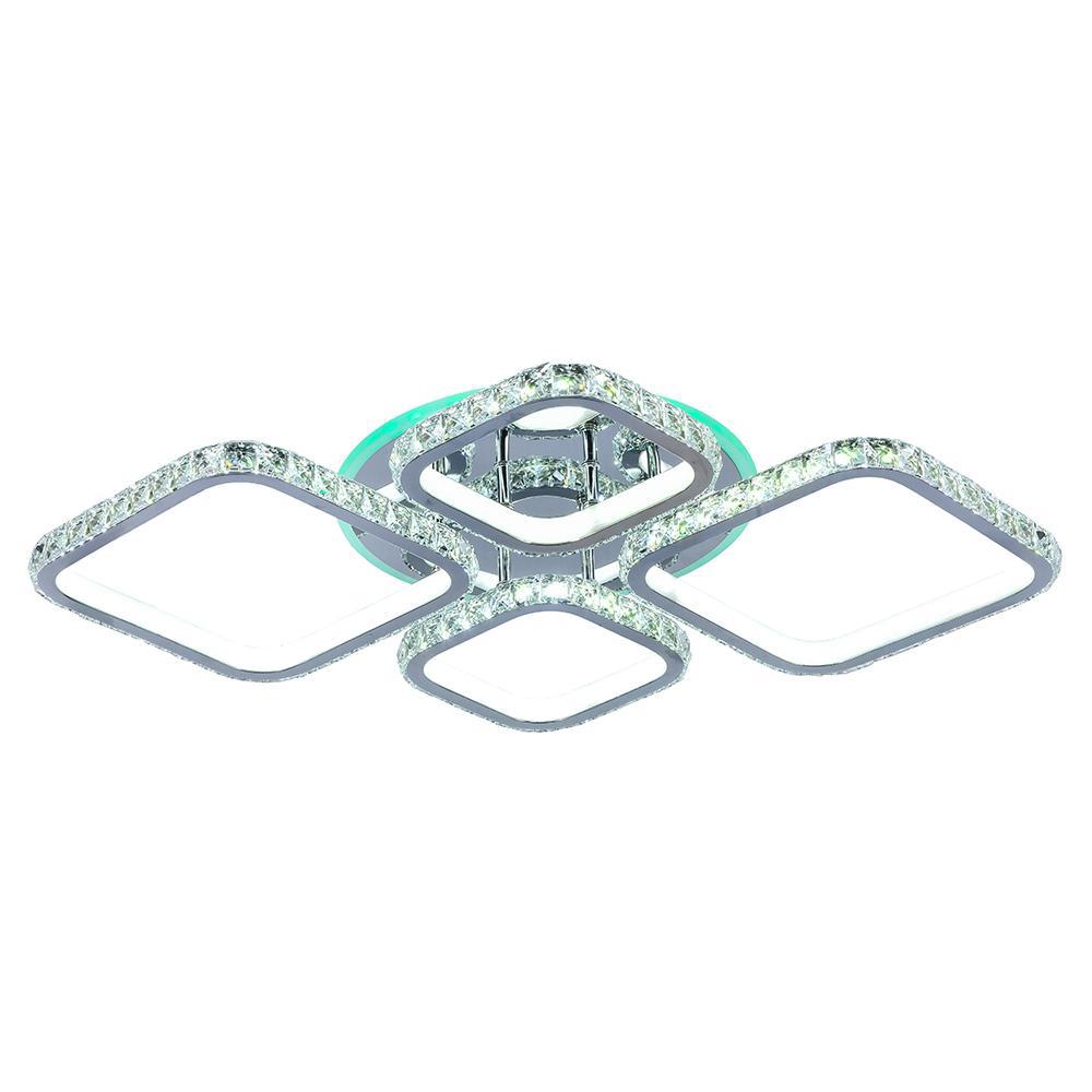 Изображение товара Светодиодная люстра 8010/2+2 CHR Profit Light с RGB подсветкой пультом и диммером