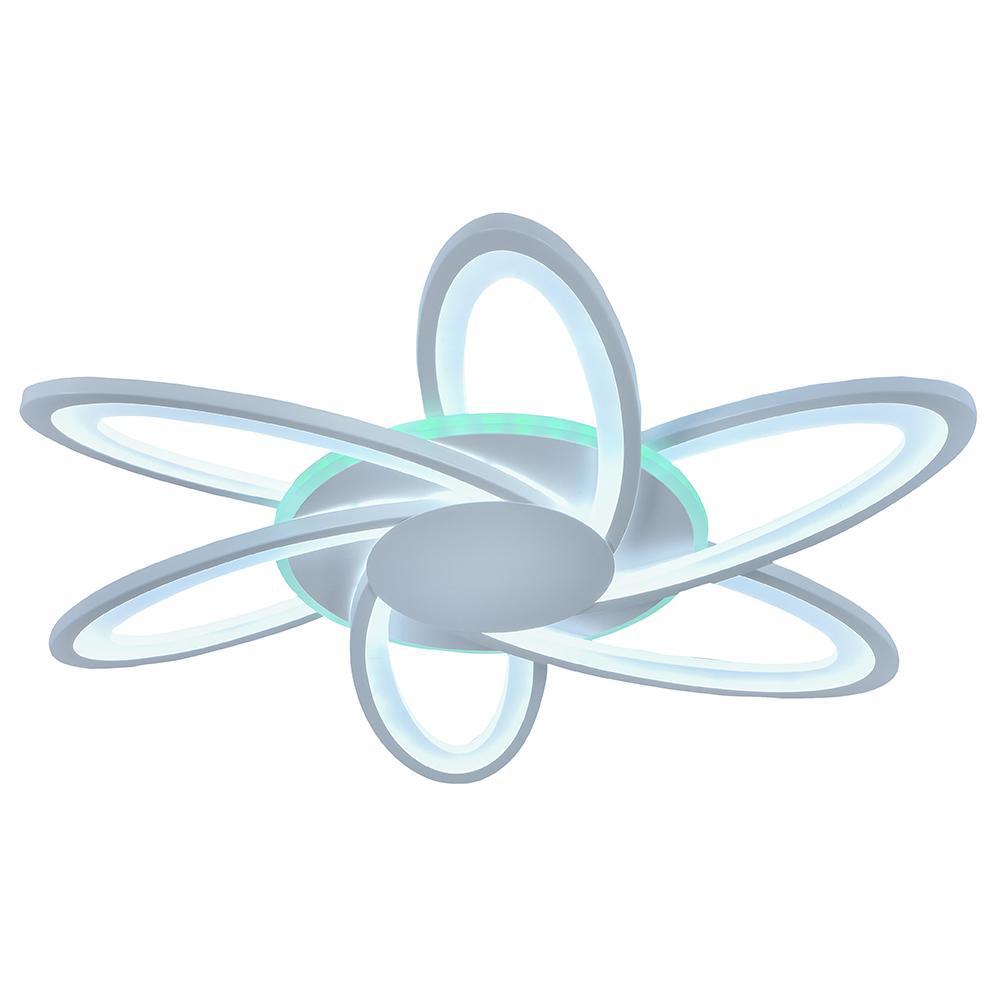 Изображение товара Современная светодиодная люстра 8014/6 WHT с RGB подсветкой пультом управление