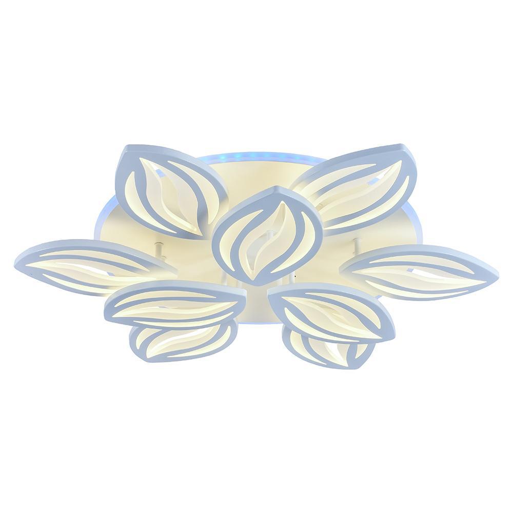 Изображение товара Светодиодная люстра 8021/6+3 WHT белая светильник с пультом регулировка яркости