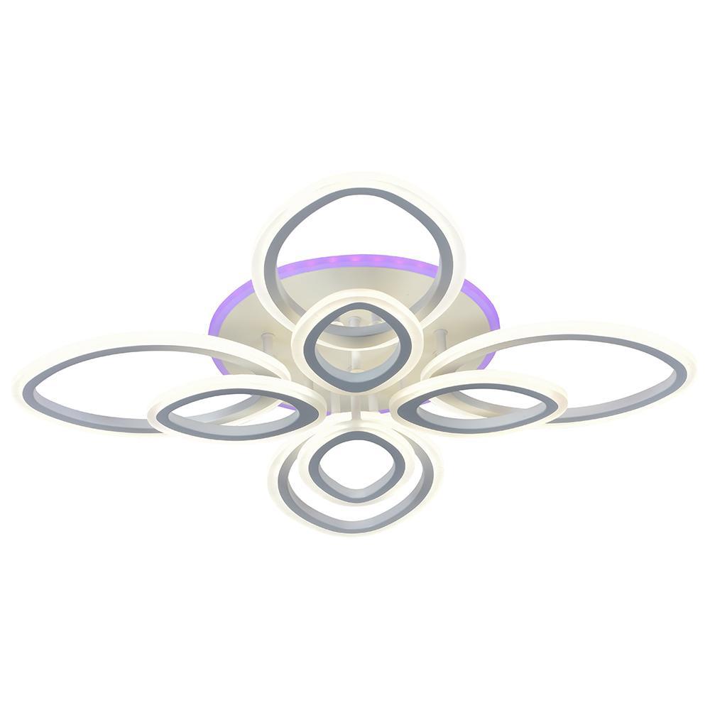 Изображение товара Светодиодная люстра 8055/4+4 WHT Profit Light с RGB и пультом управления