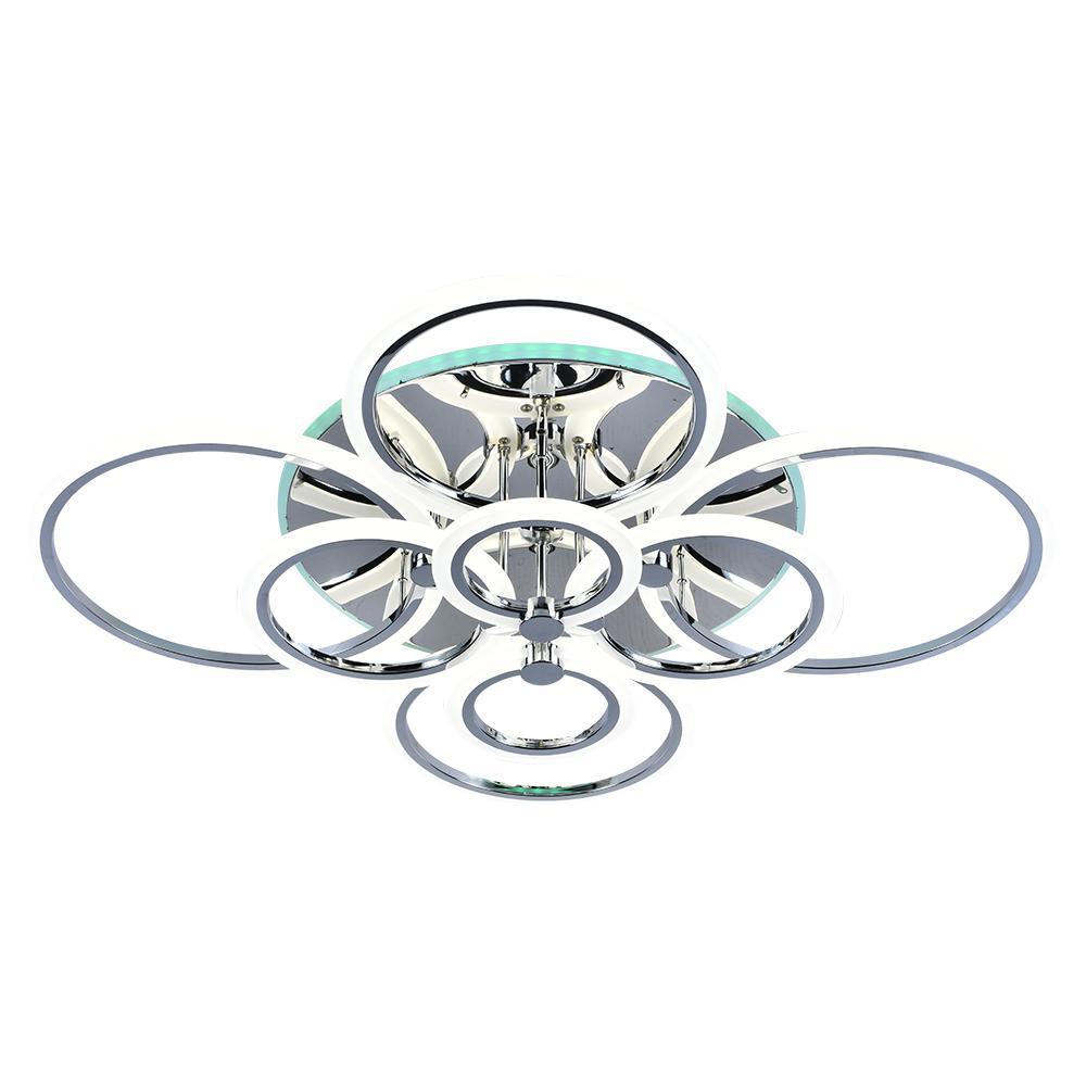 Изображение товара Светодиодная люстра 8076/8 CHR Profit Light с RGB подсветкой и пультом управления