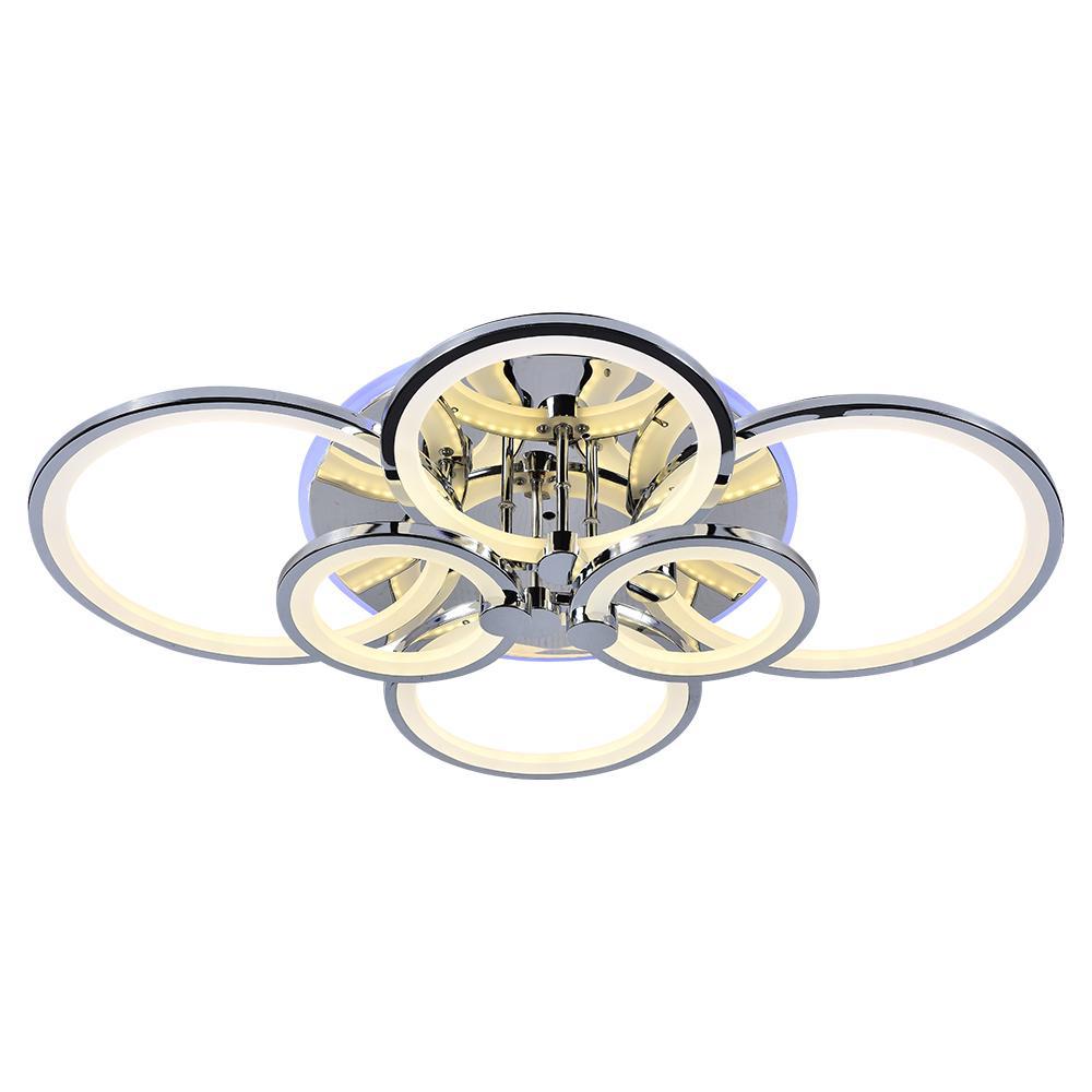 Изображение товара Современная LED люстра Profit Light 8077/6 с RGB подсветкой, 6 плафонов, 168W+8W