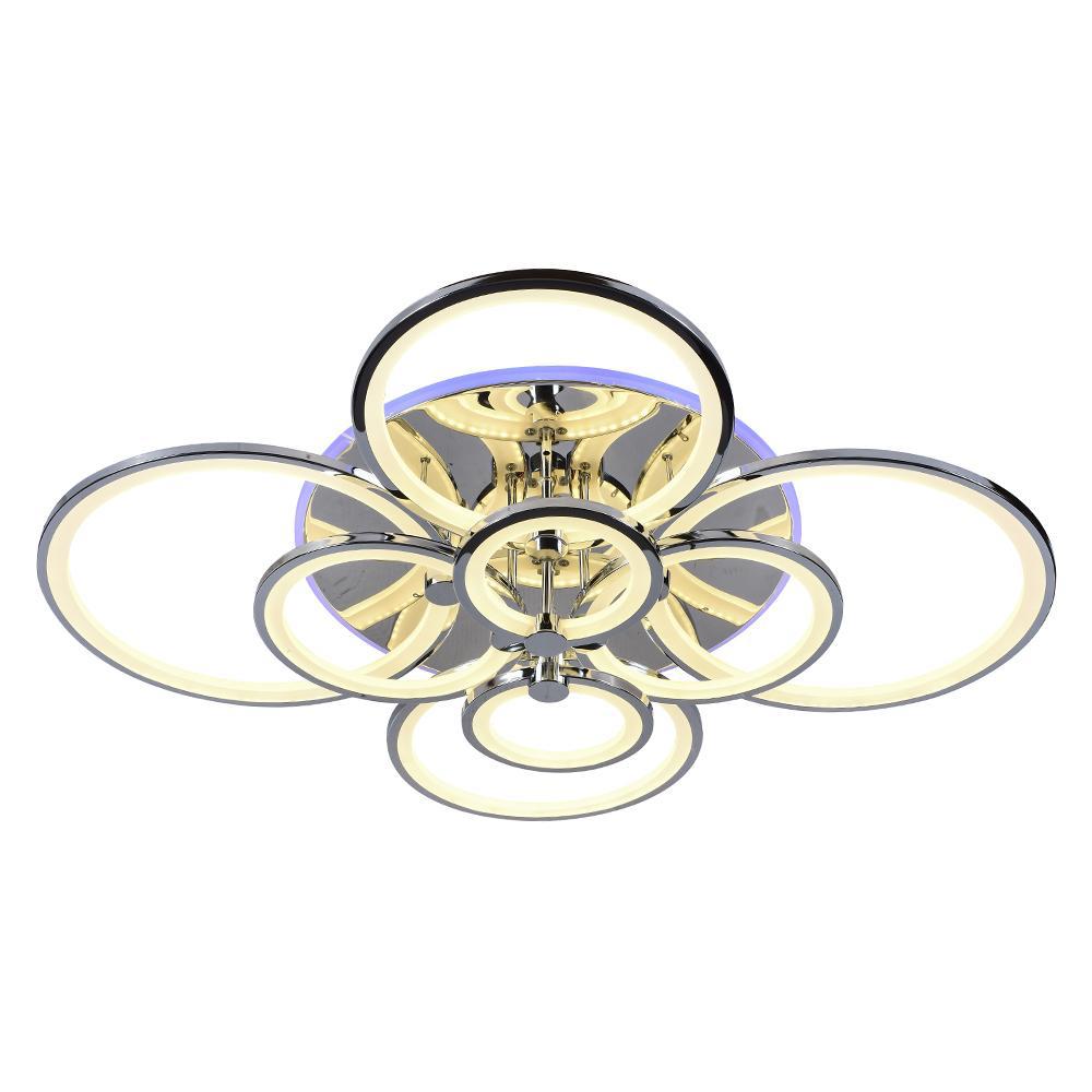 Изображение товара Светодиодная люстра 8077/8 CHR с RGB 256W+11W современный дизайн