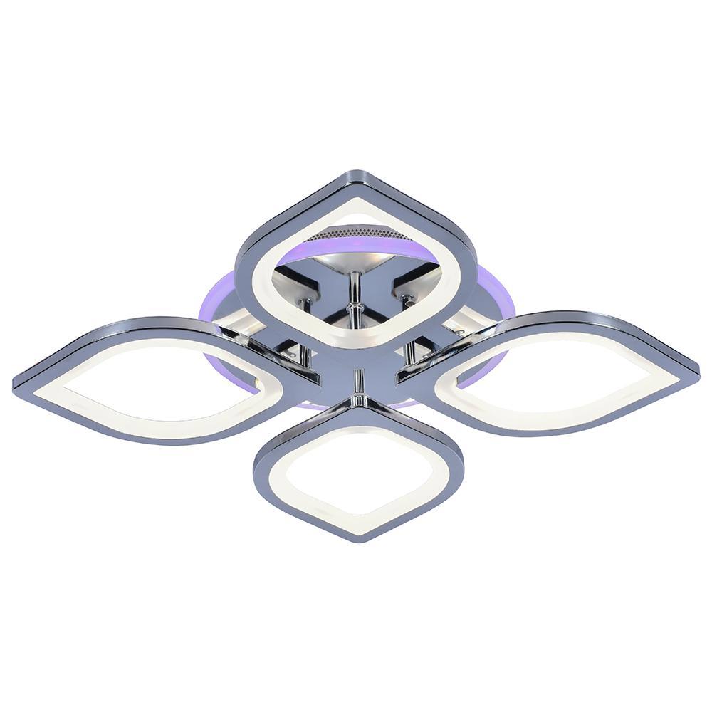 Изображение товара Светодиодная люстра 8069/4 CHR с RGB диммированием 80W+8W Profit Light