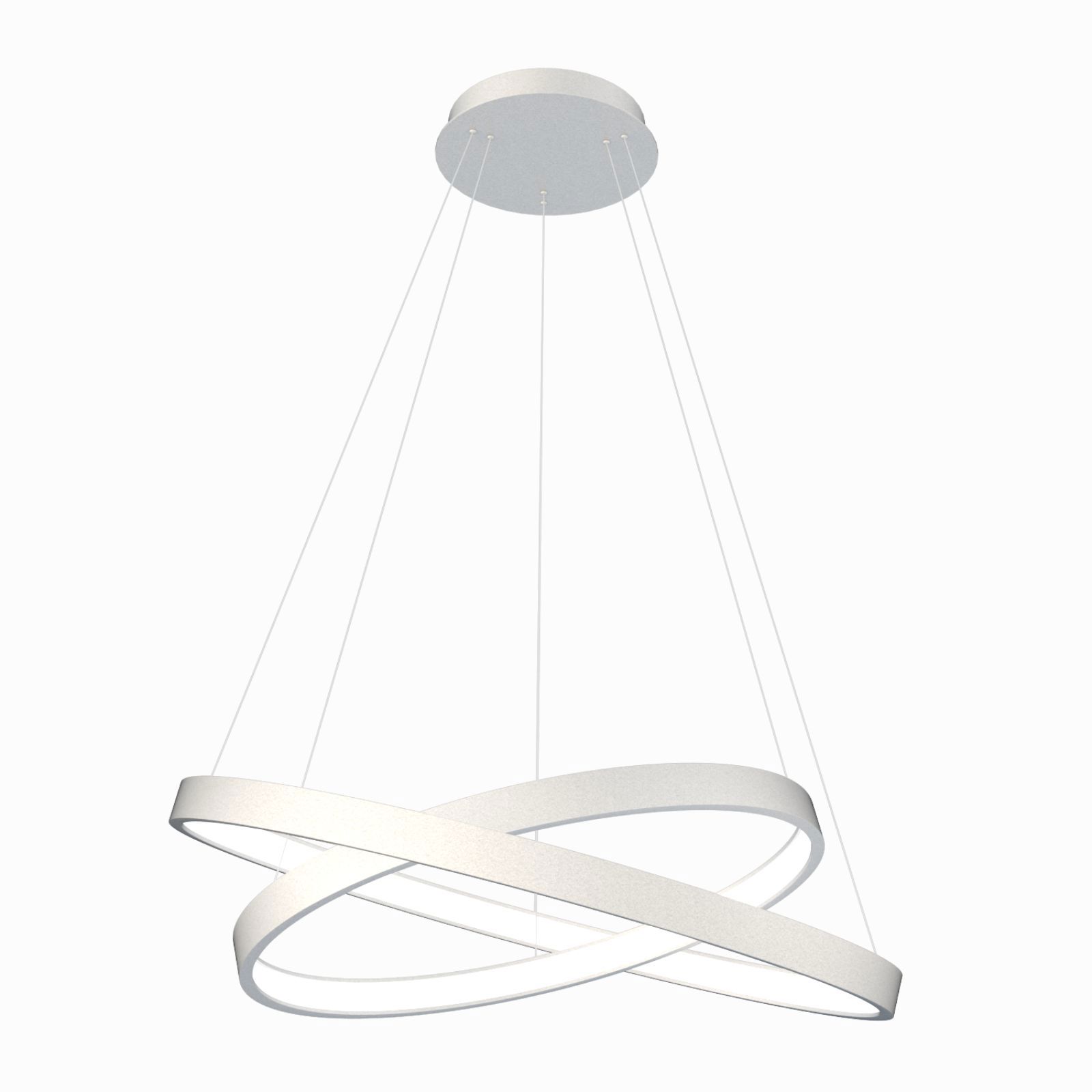 Изображение товара Современная светодиодная люстра Лючера 2 кольца TLRU2 диаметр 40см или 50см потолочная