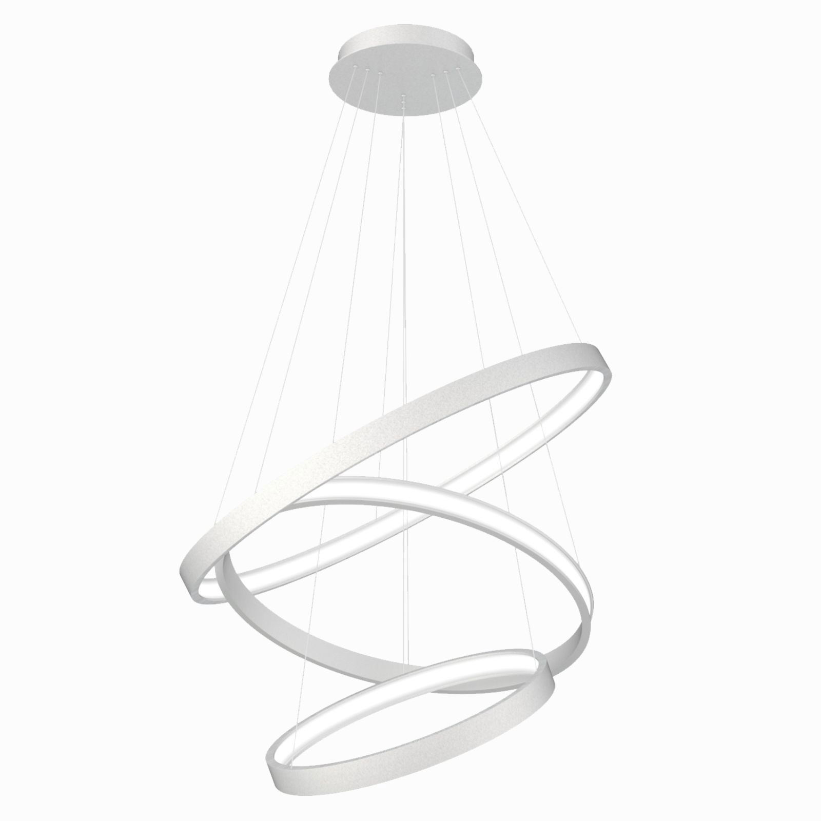 Изображение товара Люстра подвесная светодиодная LUCHERA TLRU3-30/40/50-01 белая регулируемая