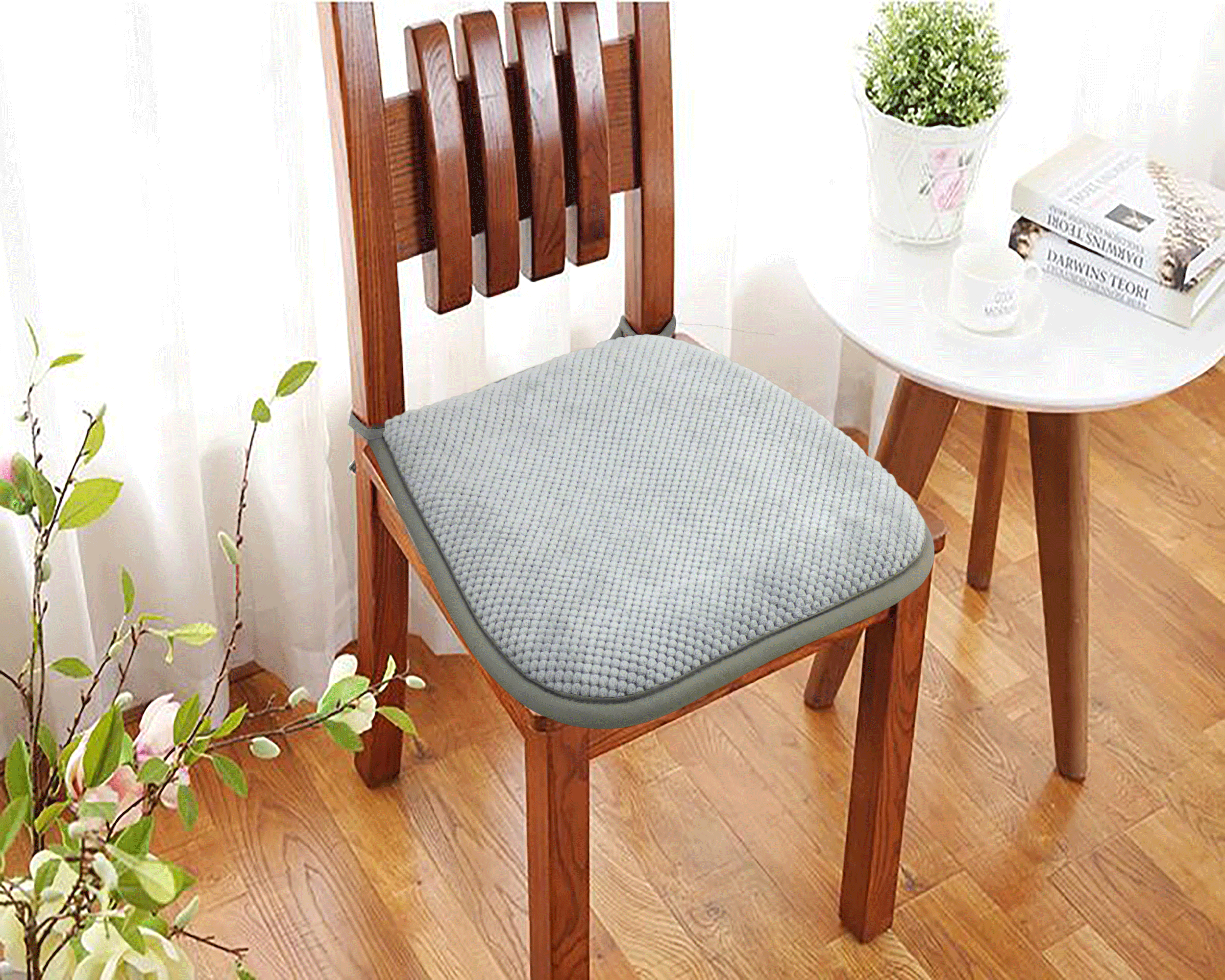 Галета для стула Linen way Цитус 38/27x40x3 см цвет серый - 3