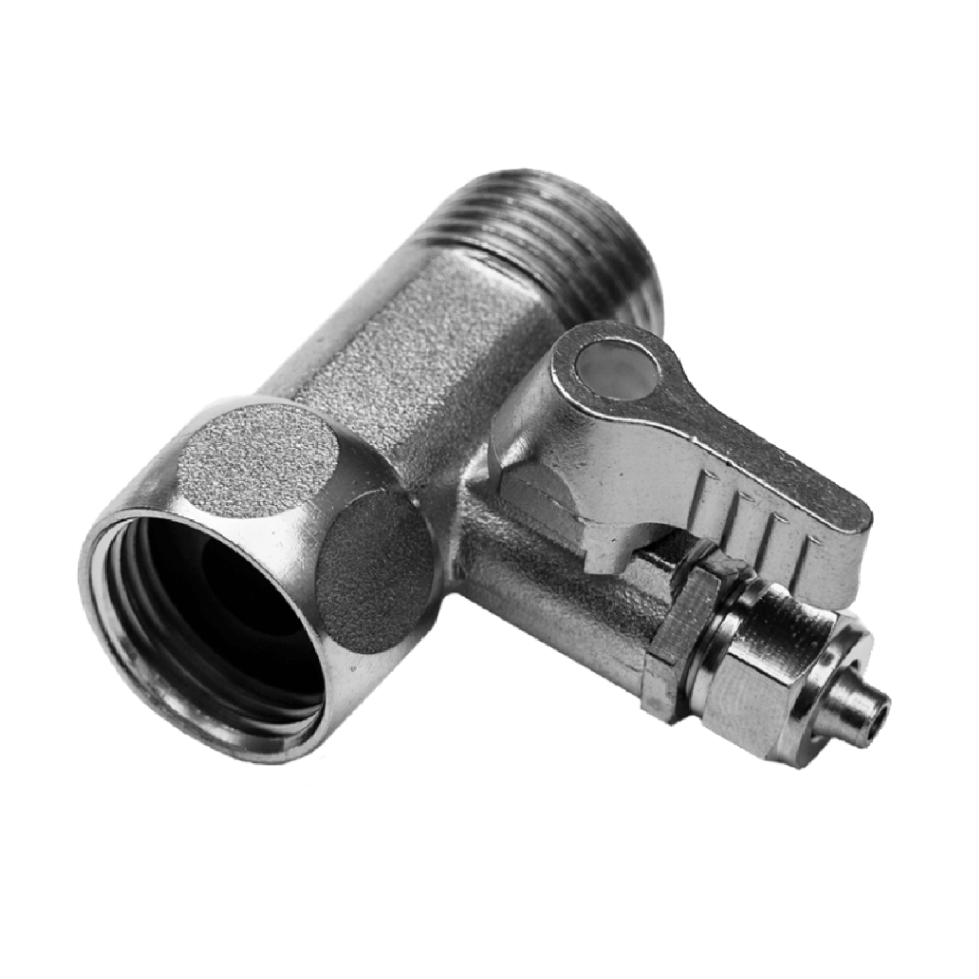 Изображение товара Кран шаровой с адаптером 1/2"-1/4" латунь для системы водоснабжения