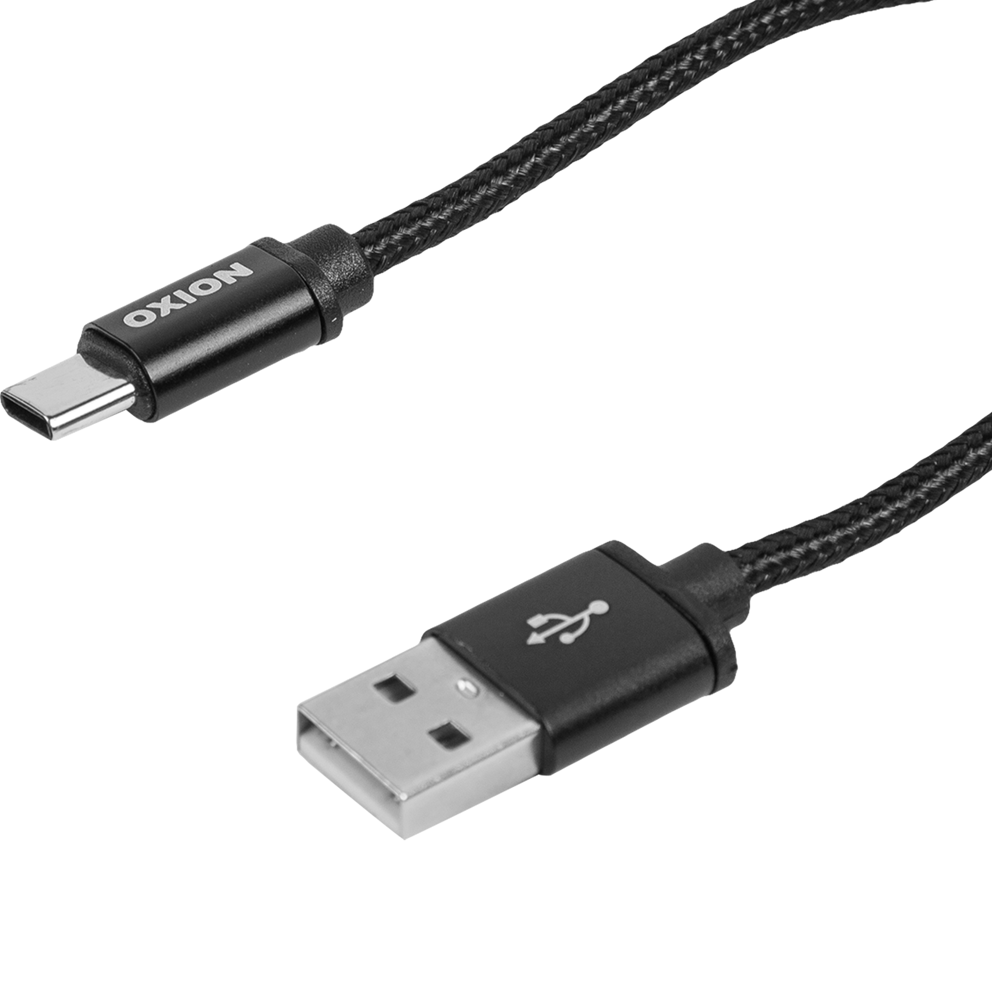Кабель Oxion USB-Type-C 1.3 м 2 A цвет черный