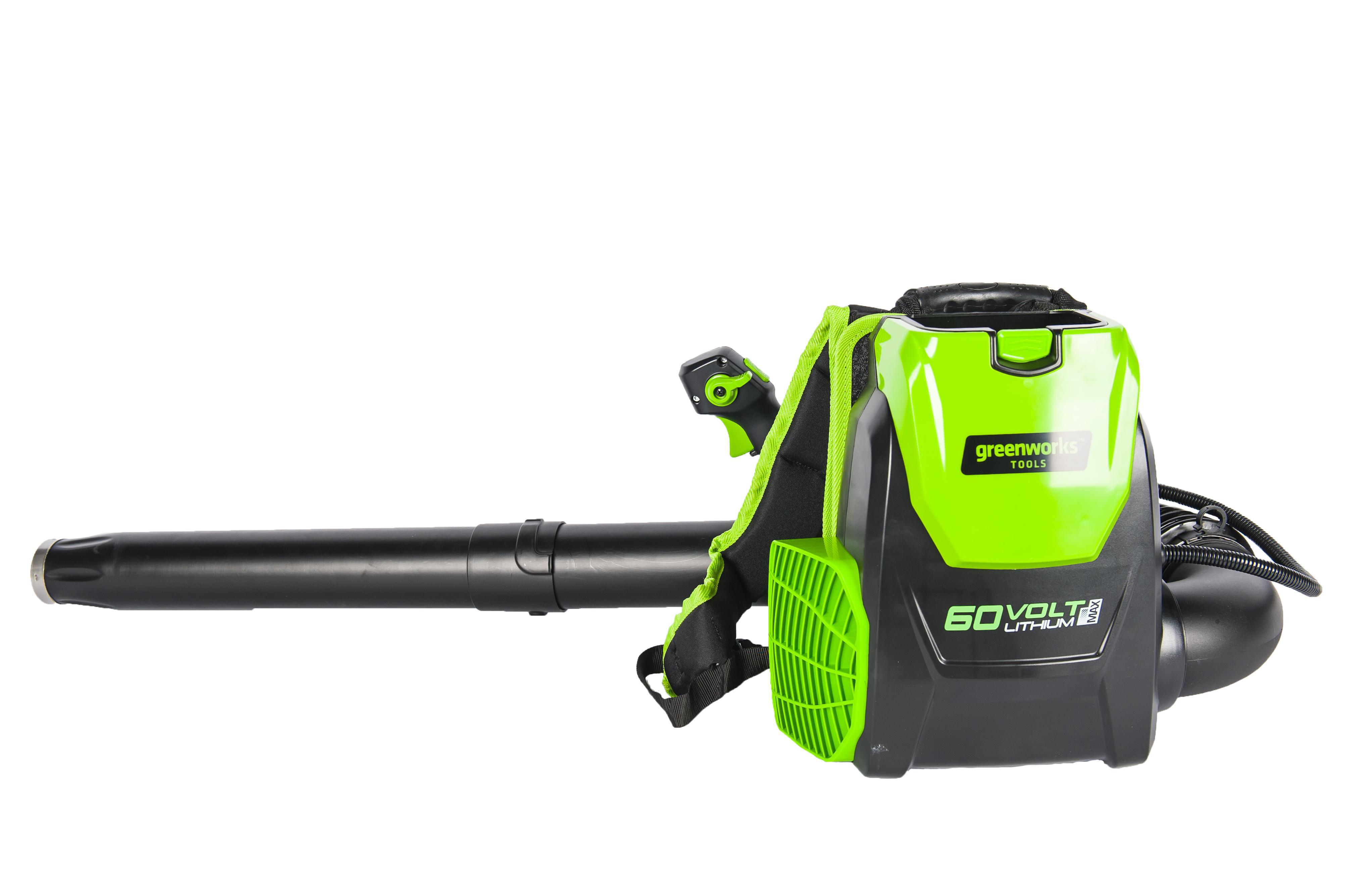 Изображение товара Аккумуляторная воздуходувка Greenworks GD60BPB 60V бесщеточный турбо режим