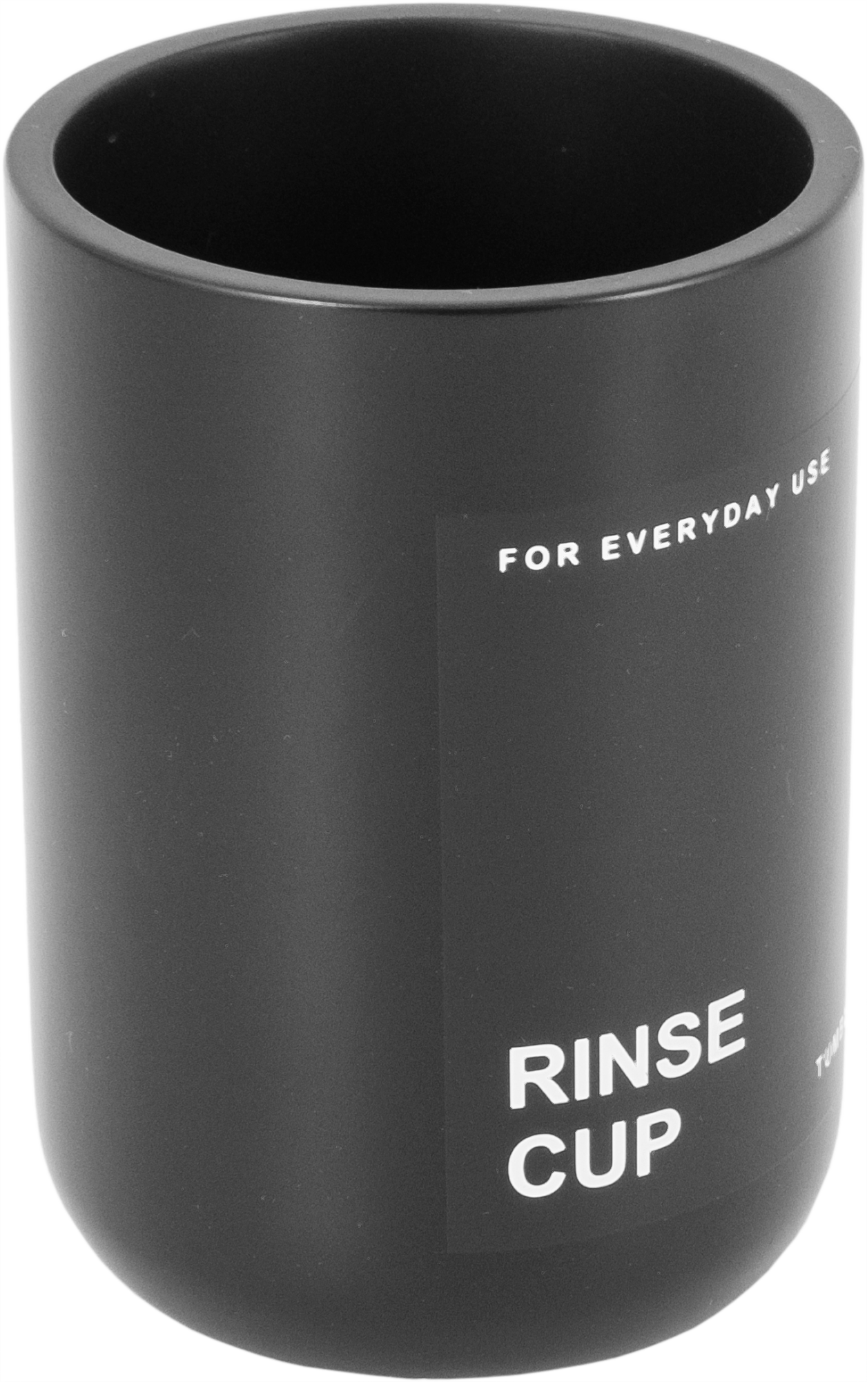 Изображение товара Стакан для зубных щеток Vidage Antracite черный из полирезина компактный