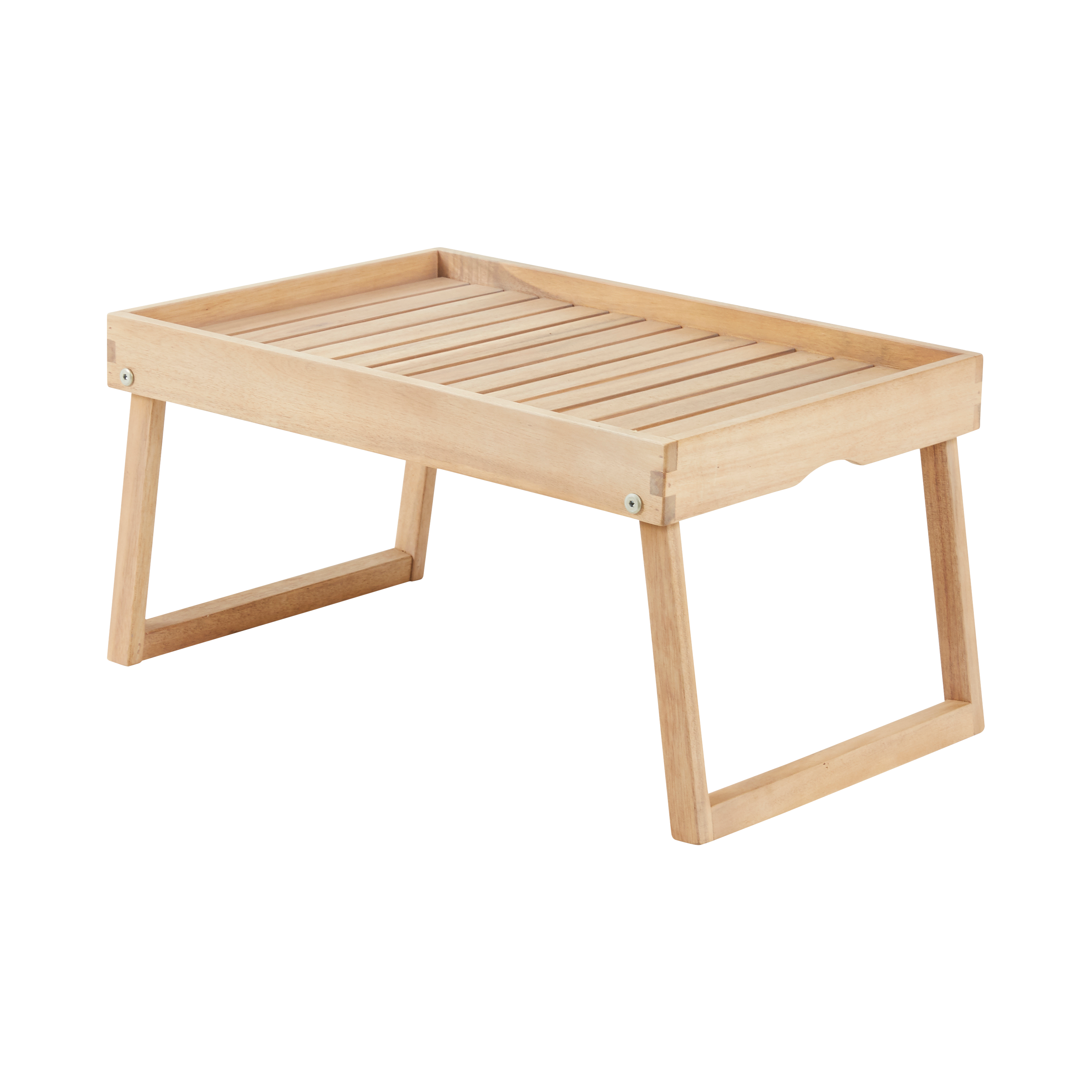 Изображение товара Стол поднос Naterial Solis 55x35 см складной из натурального дерева для дома и улицы