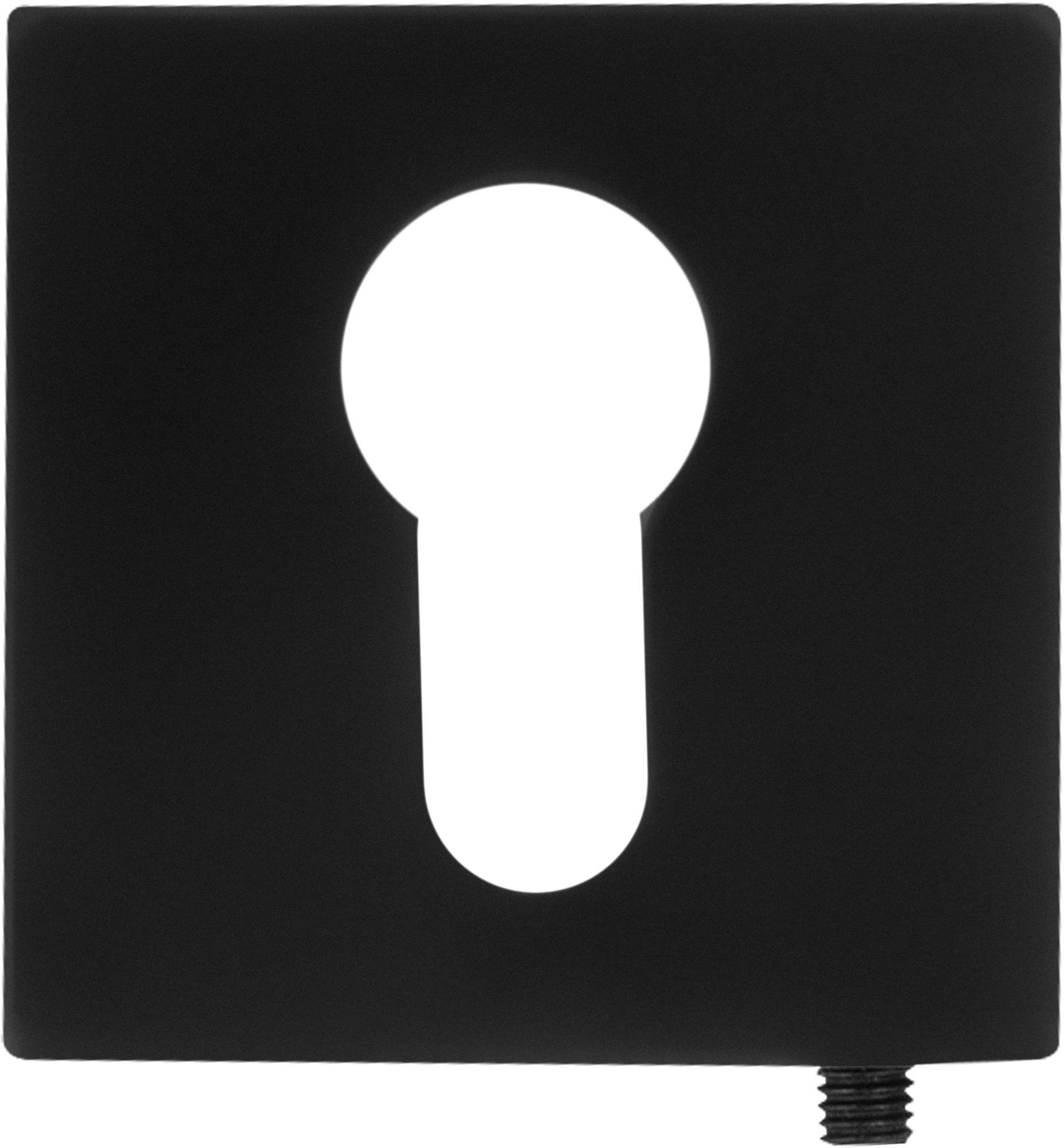 Накладка на замок Puerto INET AL03 50.2x50.2 мм цвет чёрный 2 шт.