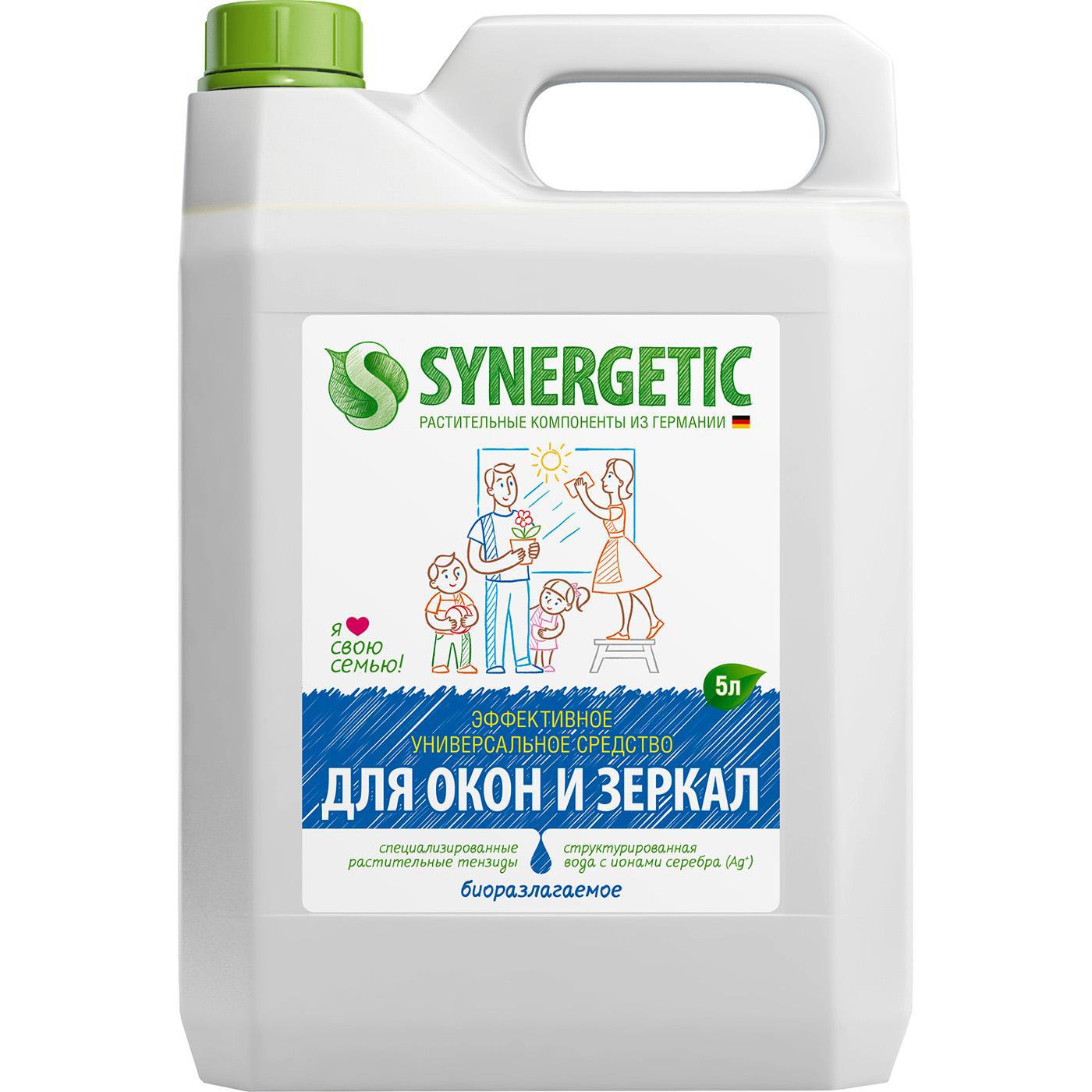 Изображение товара Средство для чистки стекол жидкость Synergetic 5 л Изображение товара Средство для чистки стекол жидкость Synergetic 5 л