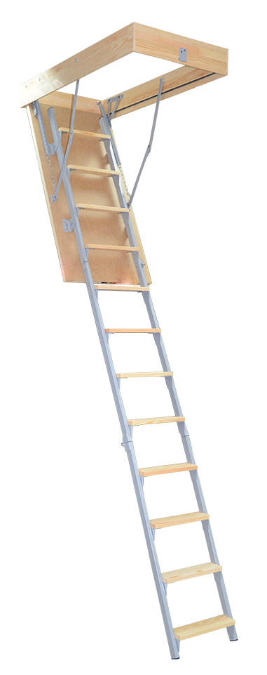 Изображение товара Лестница чердачная складная с секциями ЧЛ-3 60x120х280 см Изображение товара Лестница чердачная складная с секциями ЧЛ-3 60x120х280 см