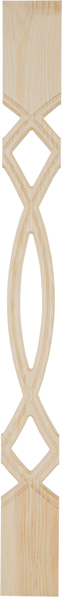 Балясина сращенная хвоя сорт Экстра Дуга 18x90x900 мм