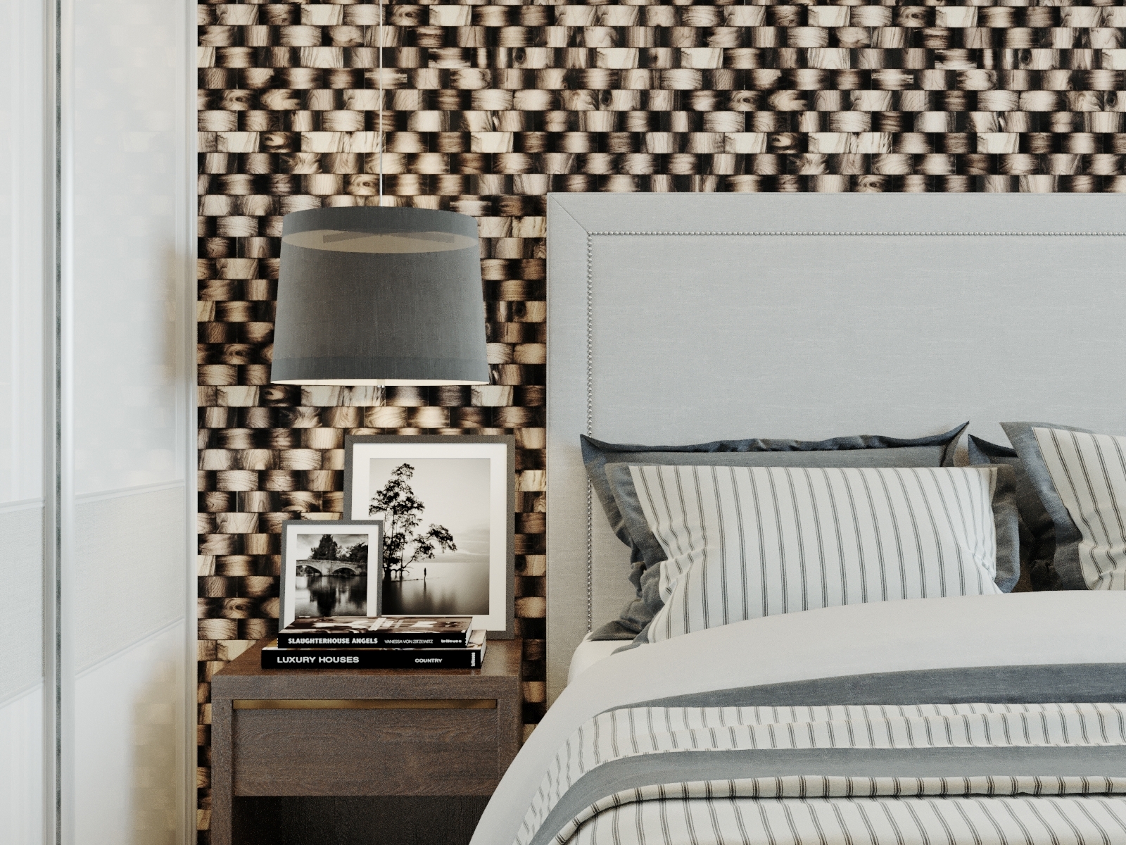 Изображение товара Деревянная мозаика ЭШФОРД 50x100 мм 300x300 мм