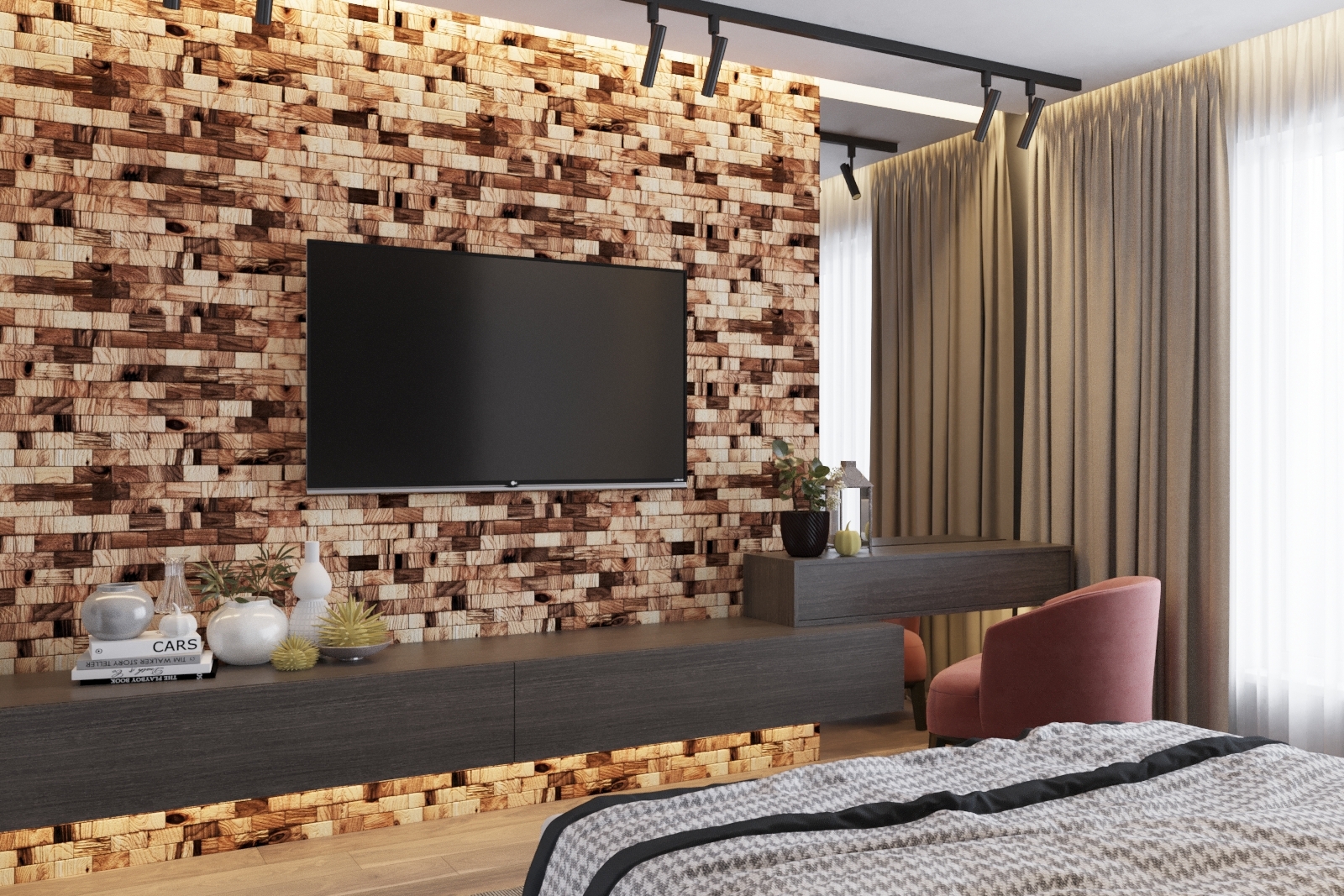 Изображение товара Деревянная мозаика РОСБИ 50x100 мм 300x300 мм