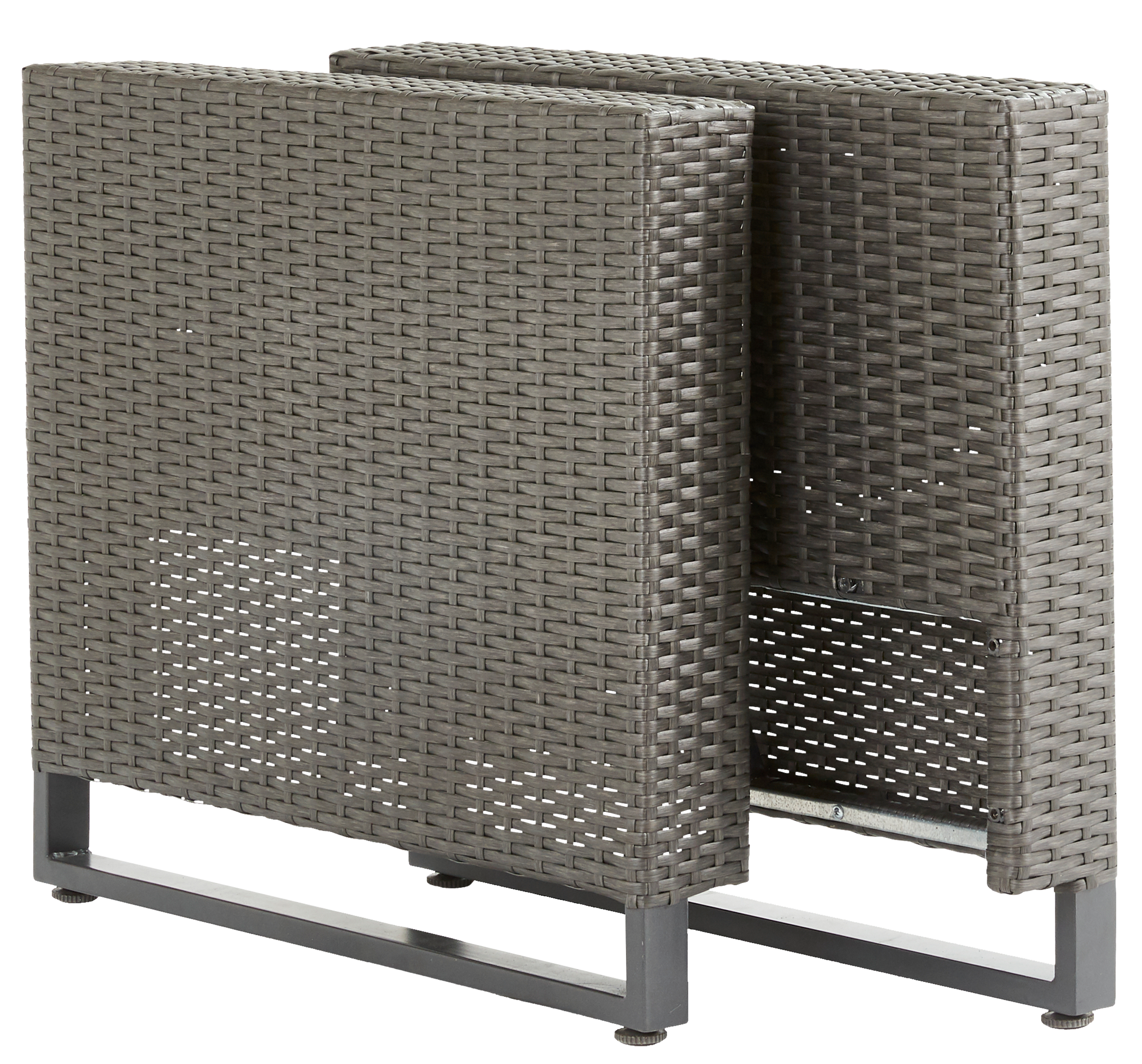 Изображение товара Подлокотник для садовой мебели Naterial Noa Fix 10x62x10 см ротанг серый 2 шт