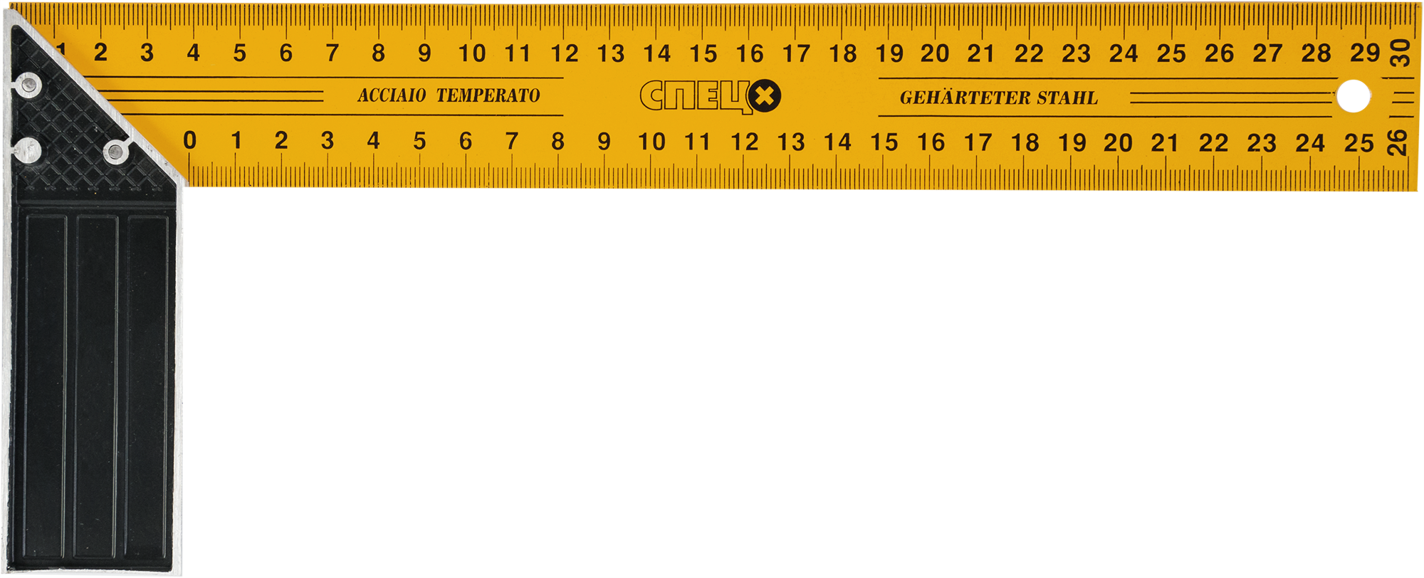 Изображение товара Угольник с алюминиевым основанием 300 мм для столярных работ