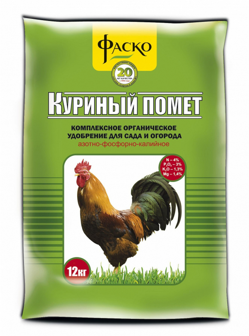 Изображение товара Удобрение Фаско 4600757940138 Куриный помет 12 кг
