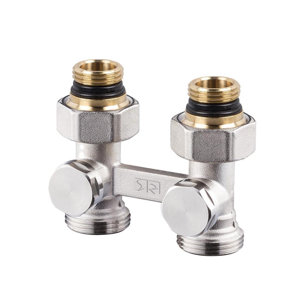 Изображение товара Прямой Н-образный клапан SR Rubinetterie для нижнего подключения отопительных приборов 1/2х3/4