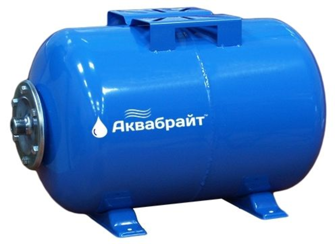 Изображение товара Гидроаккумулятор горизонтальный 24 л Аквабрайт 85902 синий