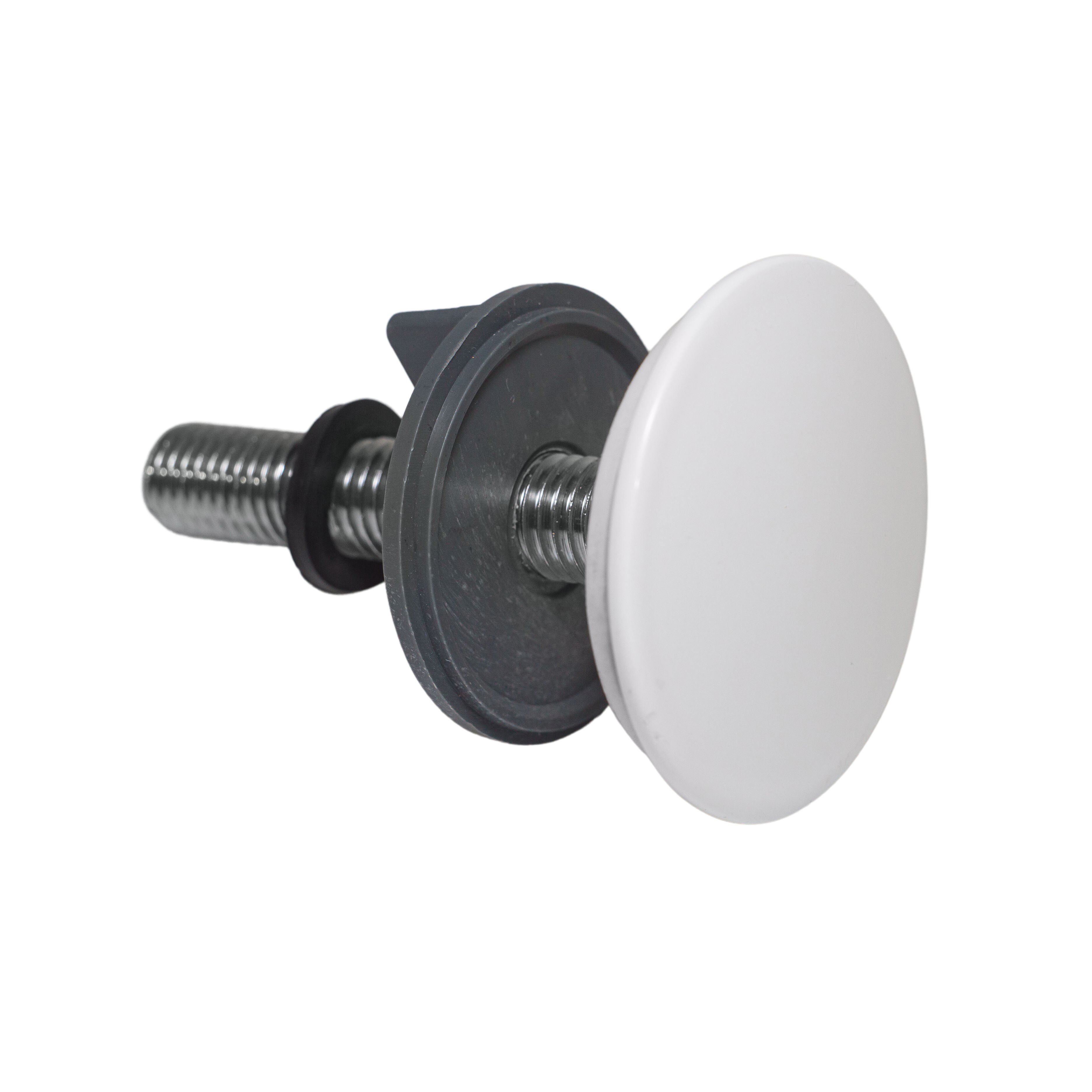 Изображение товара Заглушка декоративная для раковины Divino 695 BI диаметр 50 мм серебристая