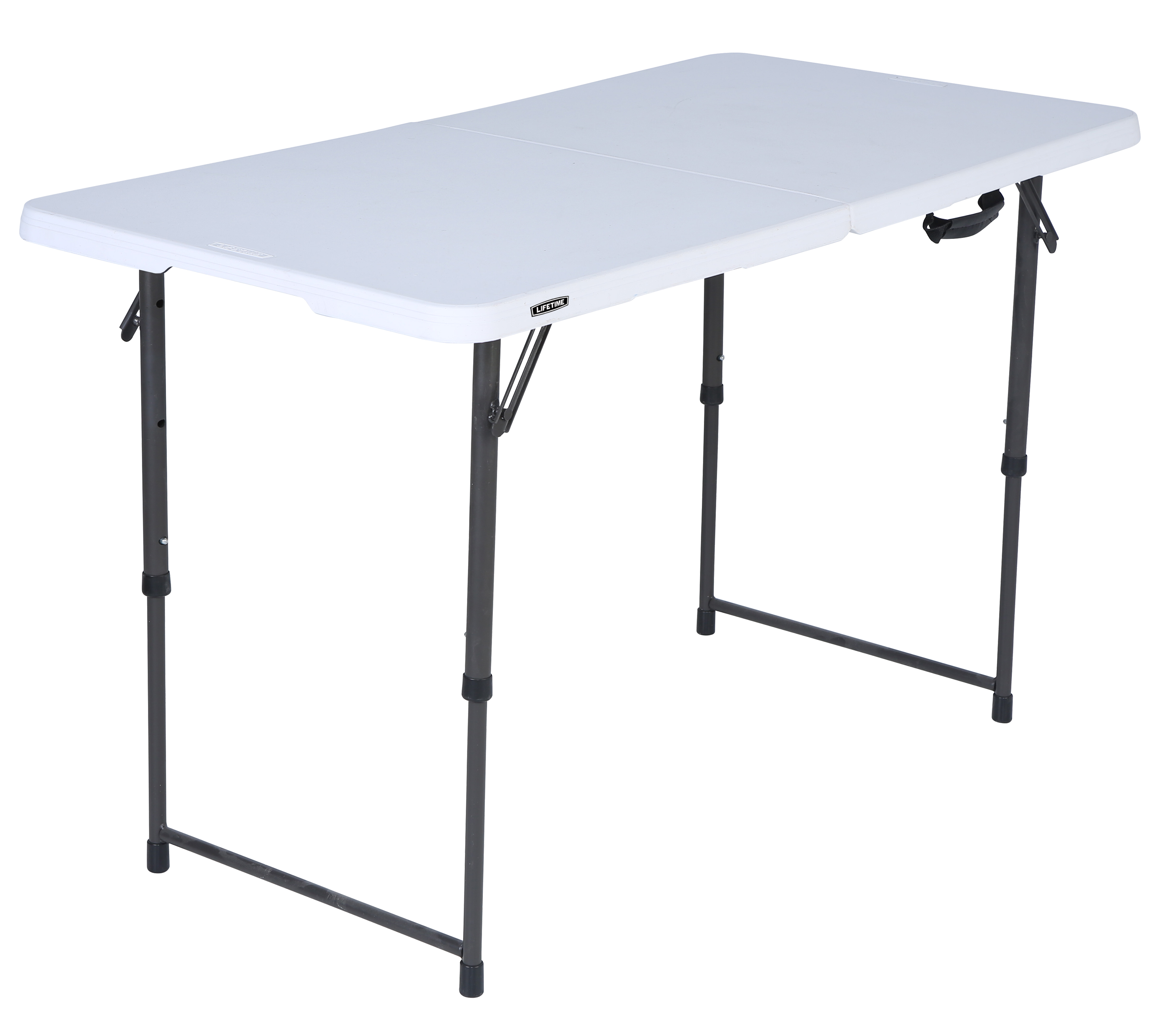 Изображение товара Стол садовый прямоугольный складной 122x61x73.5 см сталь/гранит белый