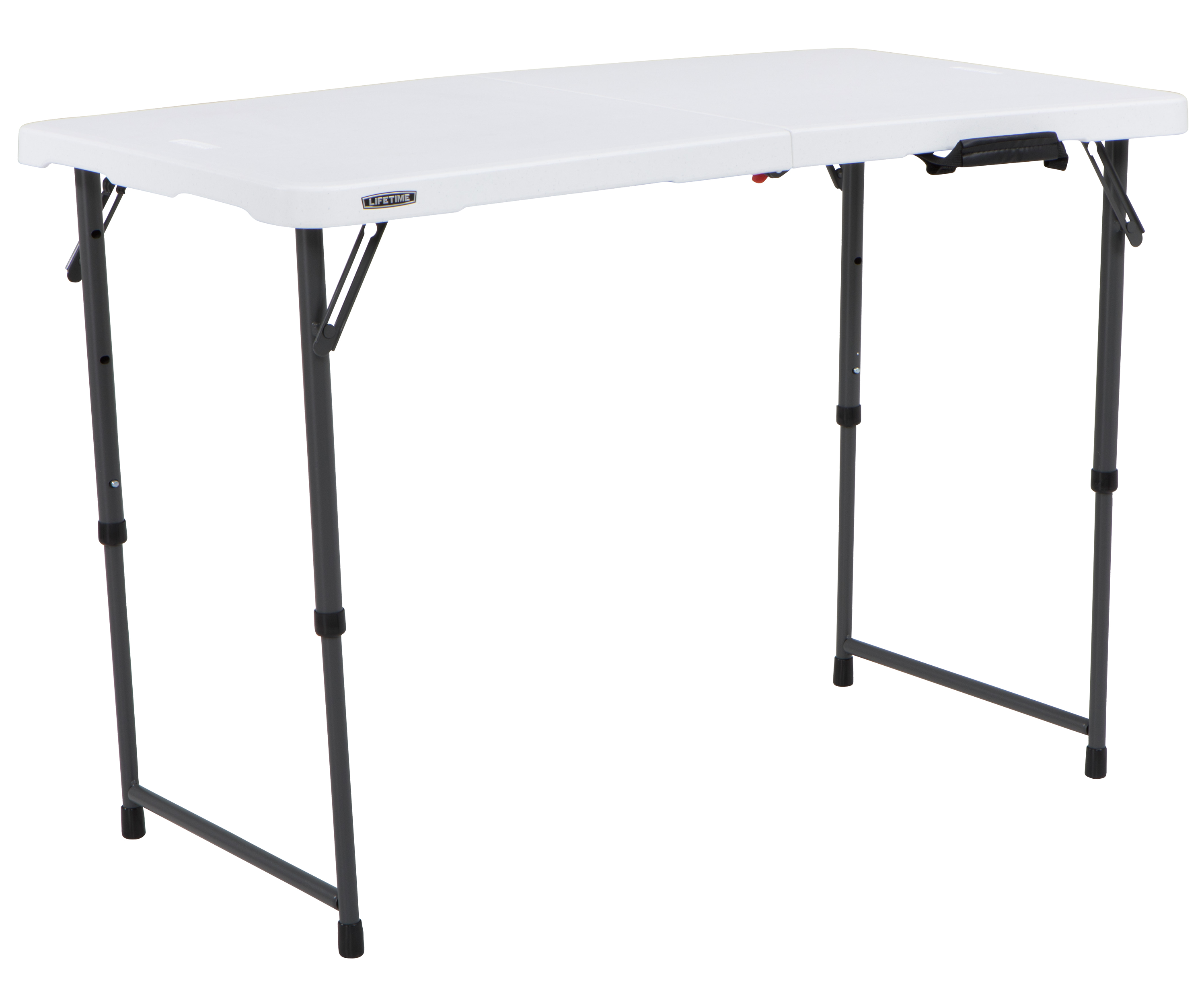 Изображение товара Садовый прямоугольный складной стол 170x61x74 см сталь гранит непрозрачный Белый