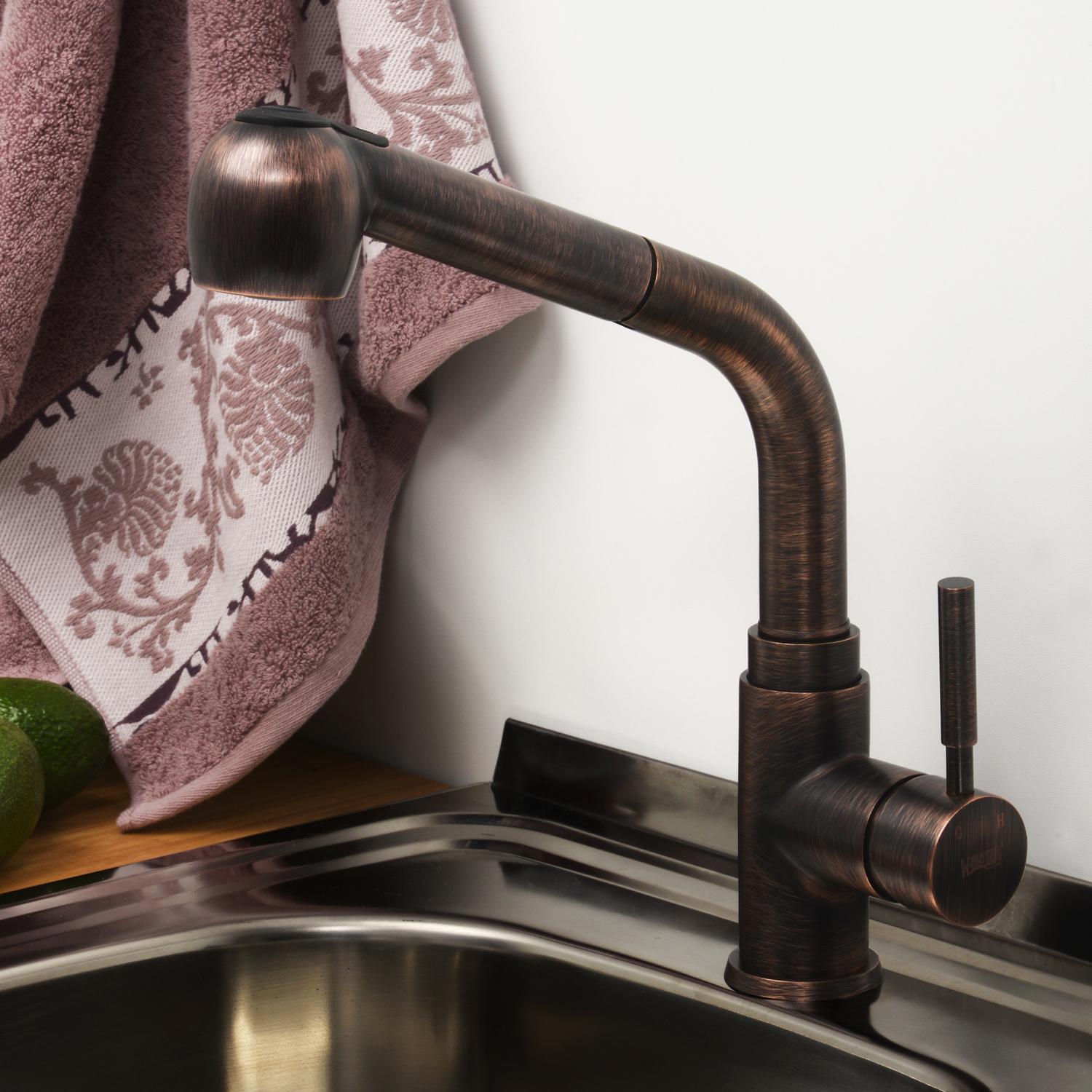 Изображение товара Смеситель для кухни Wasserkraft цвет бронза A8247