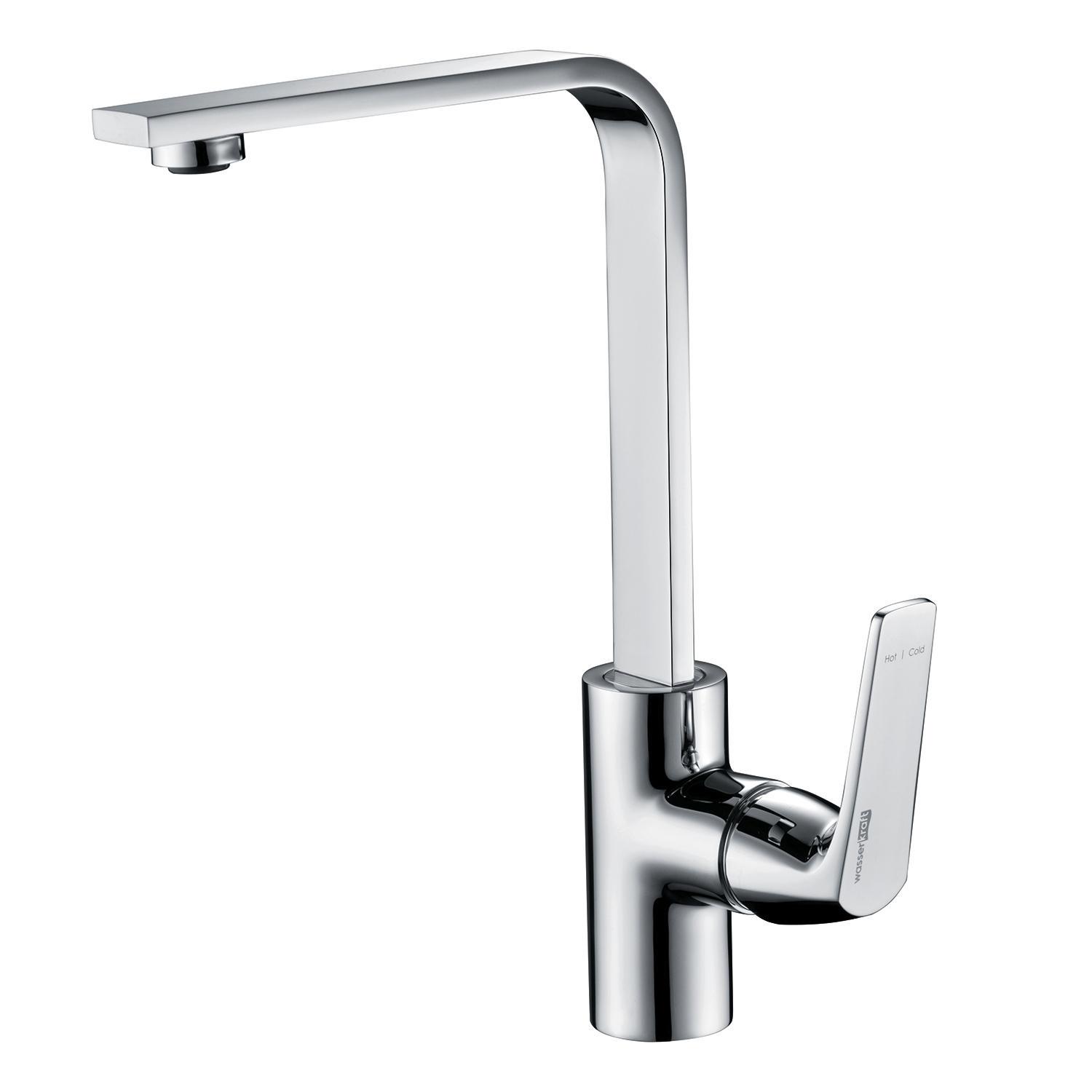 Изображение товара Смеситель для кухни Wasserkraft Neime с поворотным изливом хром 35 мм керамический картридж