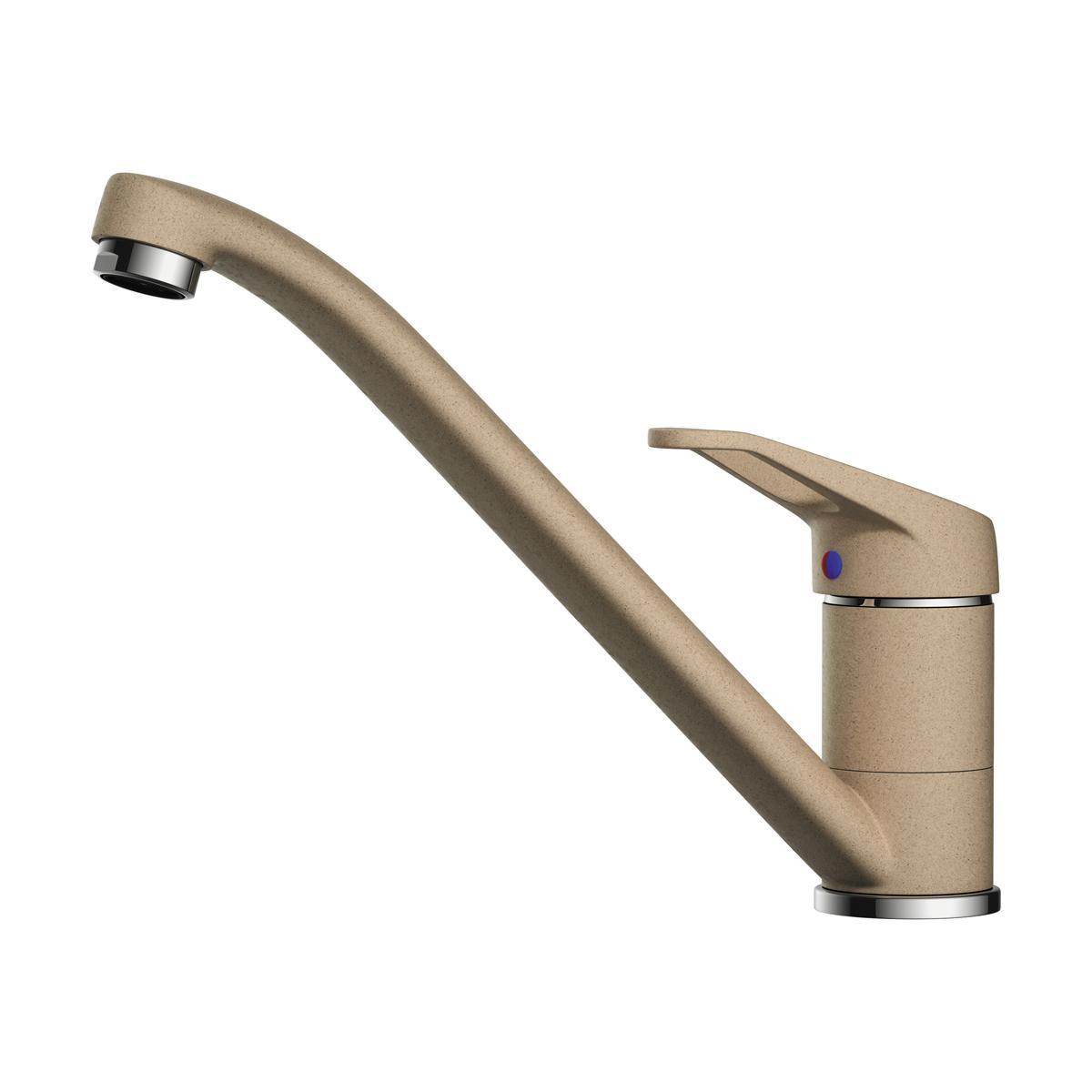 Изображение товара Смеситель для кухни Omoikiri Kado бежевый однорычажный 15.1 см латунь Китай