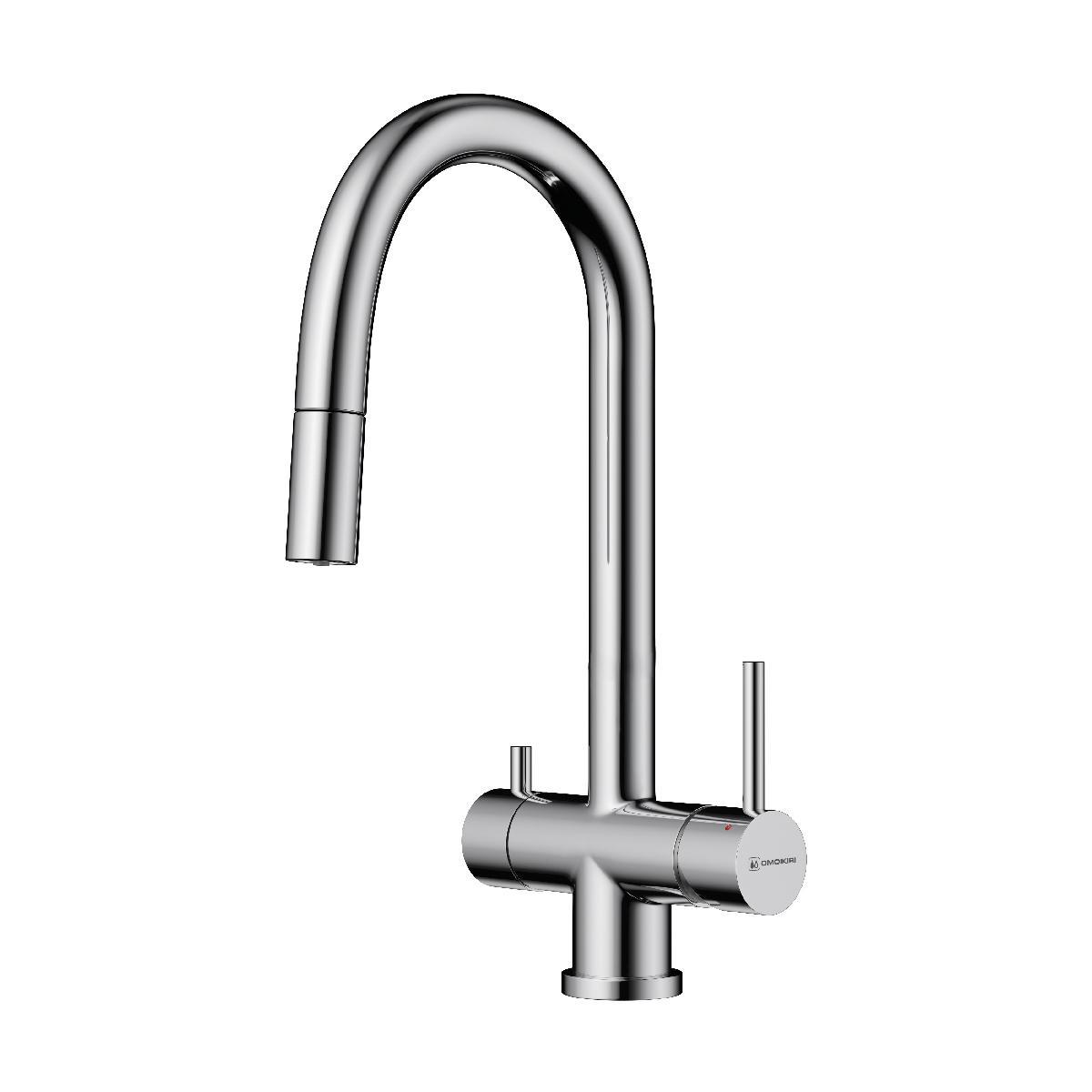 Изображение товара Смеситель для кухни Omoikiri Akita-S цвет хром