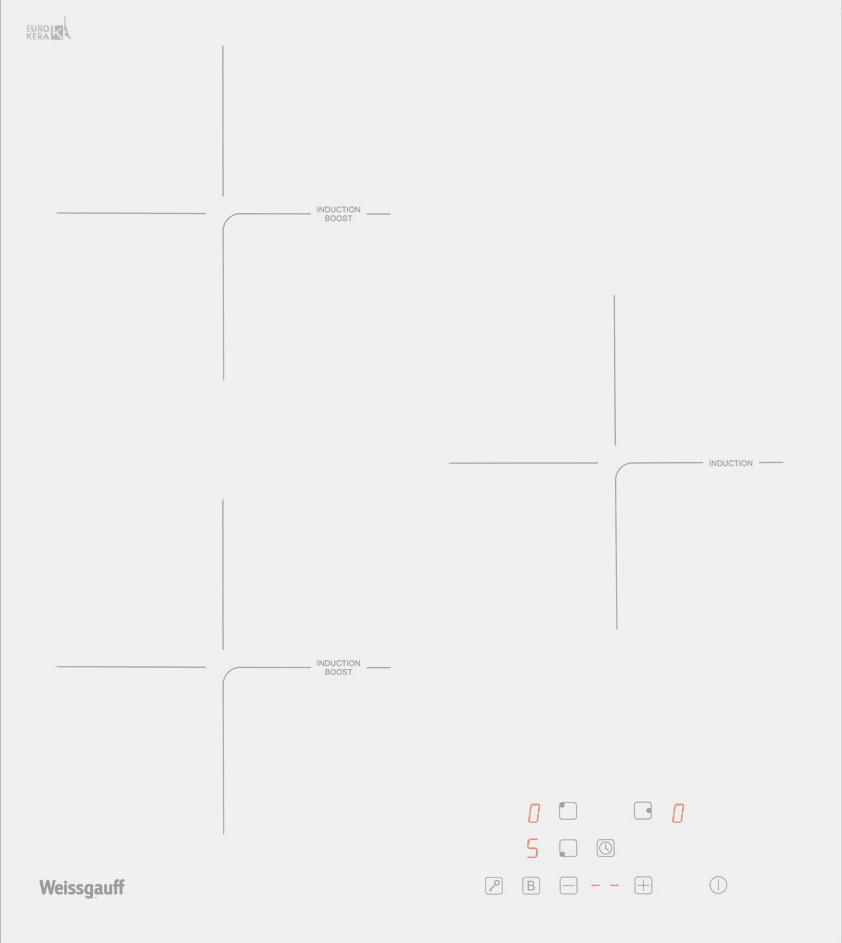 Изображение товара Индукционная варочная панель Weissgauff HI 430 W 45 см 3 конфорки цвет белый
