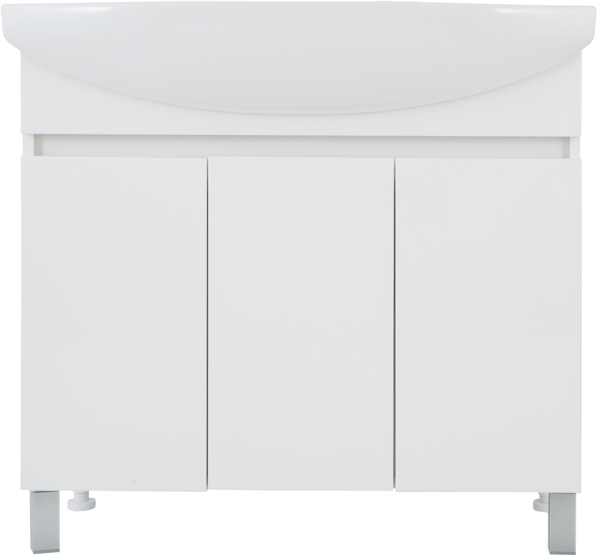 Изображение товара Тумба под раковину напольная Соло Элеганс 105 см цвет белый
