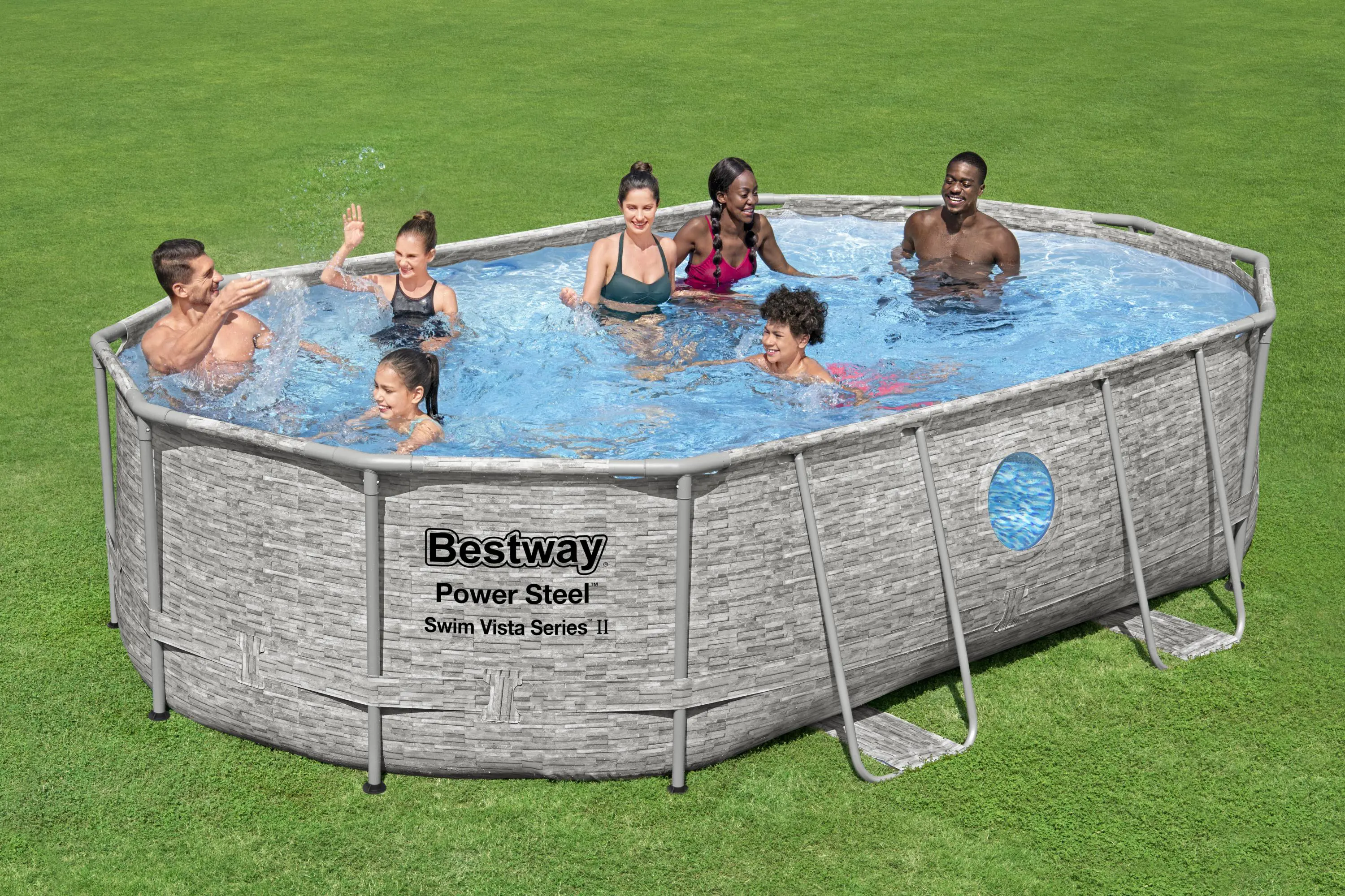 Бассейн каркасный Bestway 56946 BW 488x305x107 см 10950 л - 8
