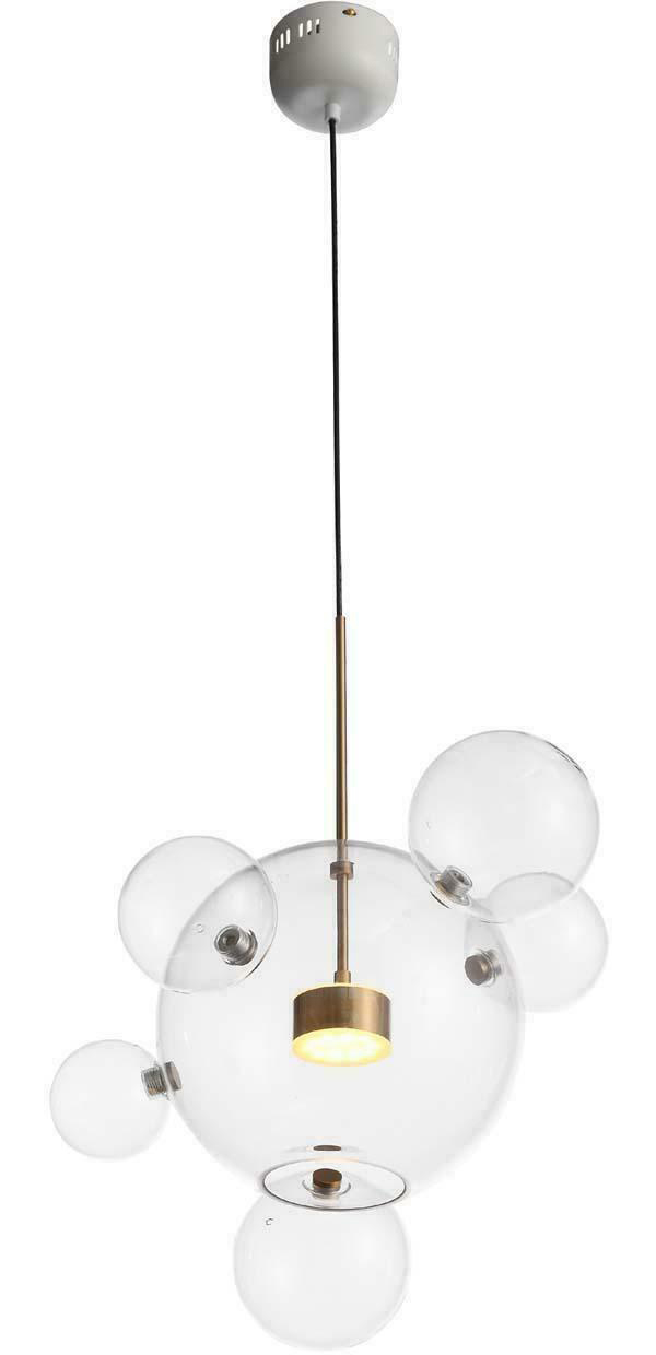 Изображение товара Подвесной светильник LED ST Luce SL1133.203.01 латунь стекло 14W 3000K современный стиль