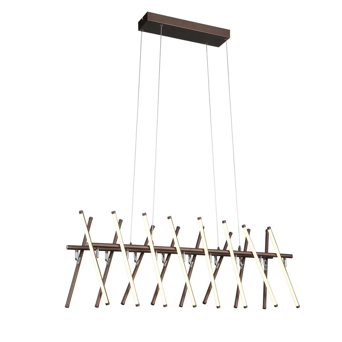 Изображение товара Люстра подвесная светодиодная ST Luce SLD003.303.16 коричневая белая 16x8W 4000K