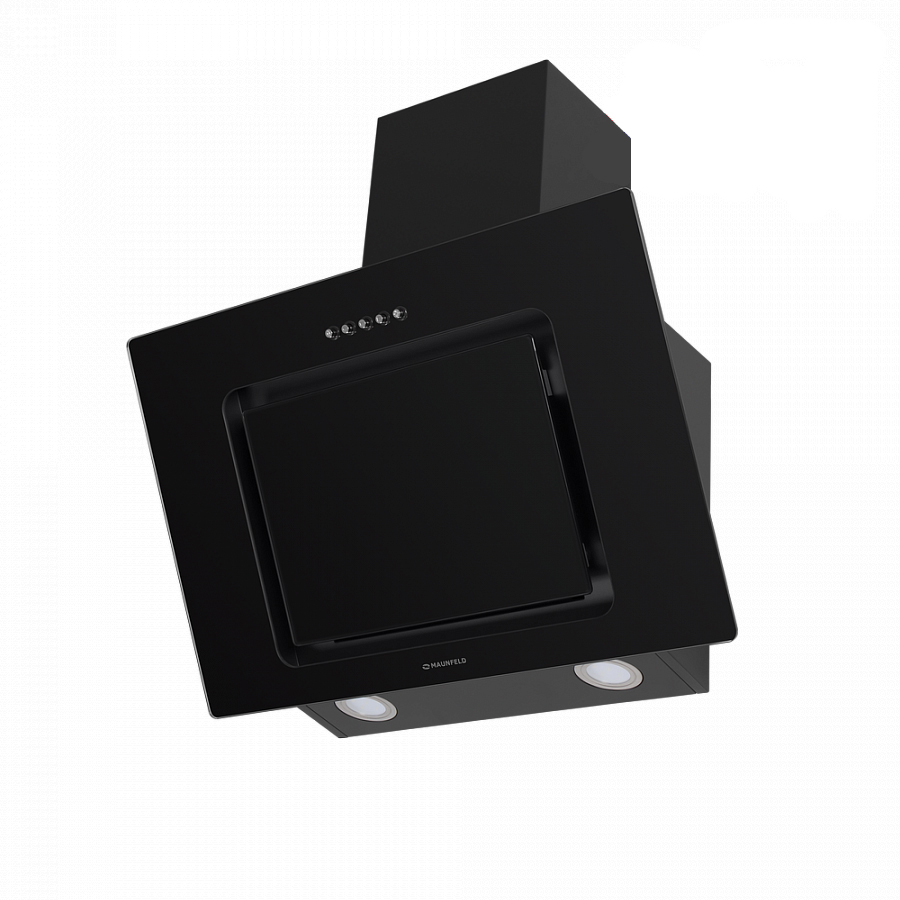 Изображение товара Кухонная вытяжка Maunfeld York Push 60 черная наклонная с LED освещением