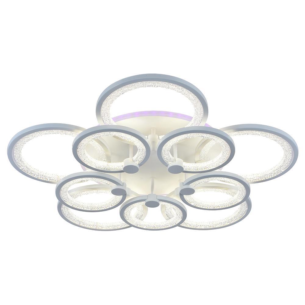 Изображение товара Светодиодная люстра Profit Light 8002/5+5 RGB белая 240W+11W потолочная