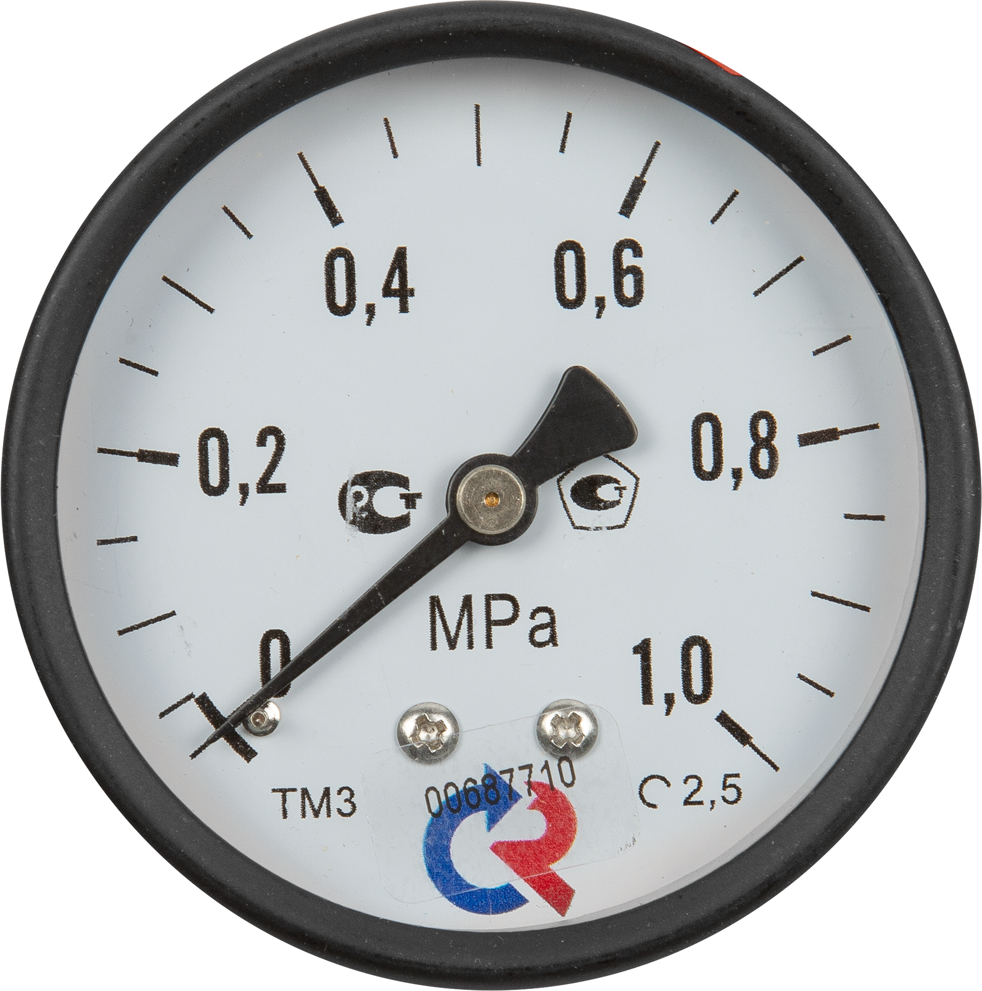 Изображение товара Манометр осевой Росма 10 бар 1/4 дюйма 63 мм