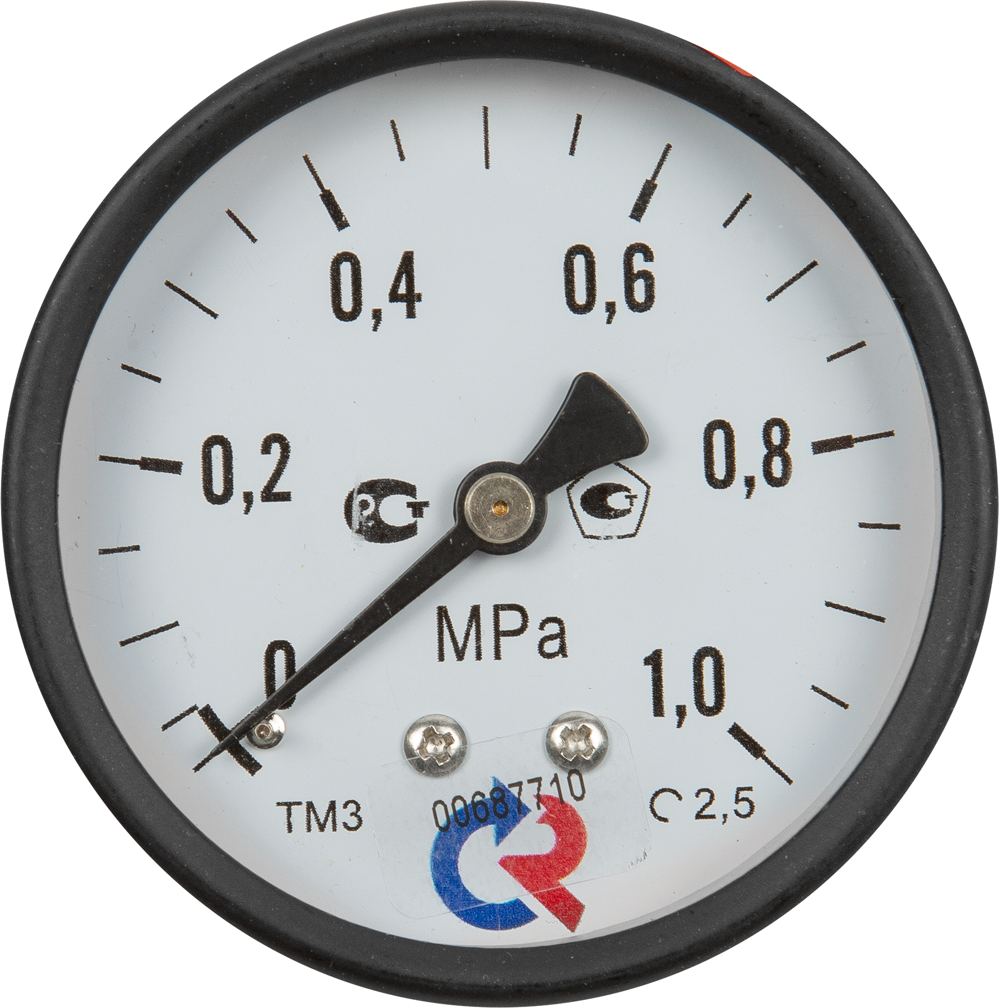 Манометр осевой Росма 10 бар 1/4" 63 мм