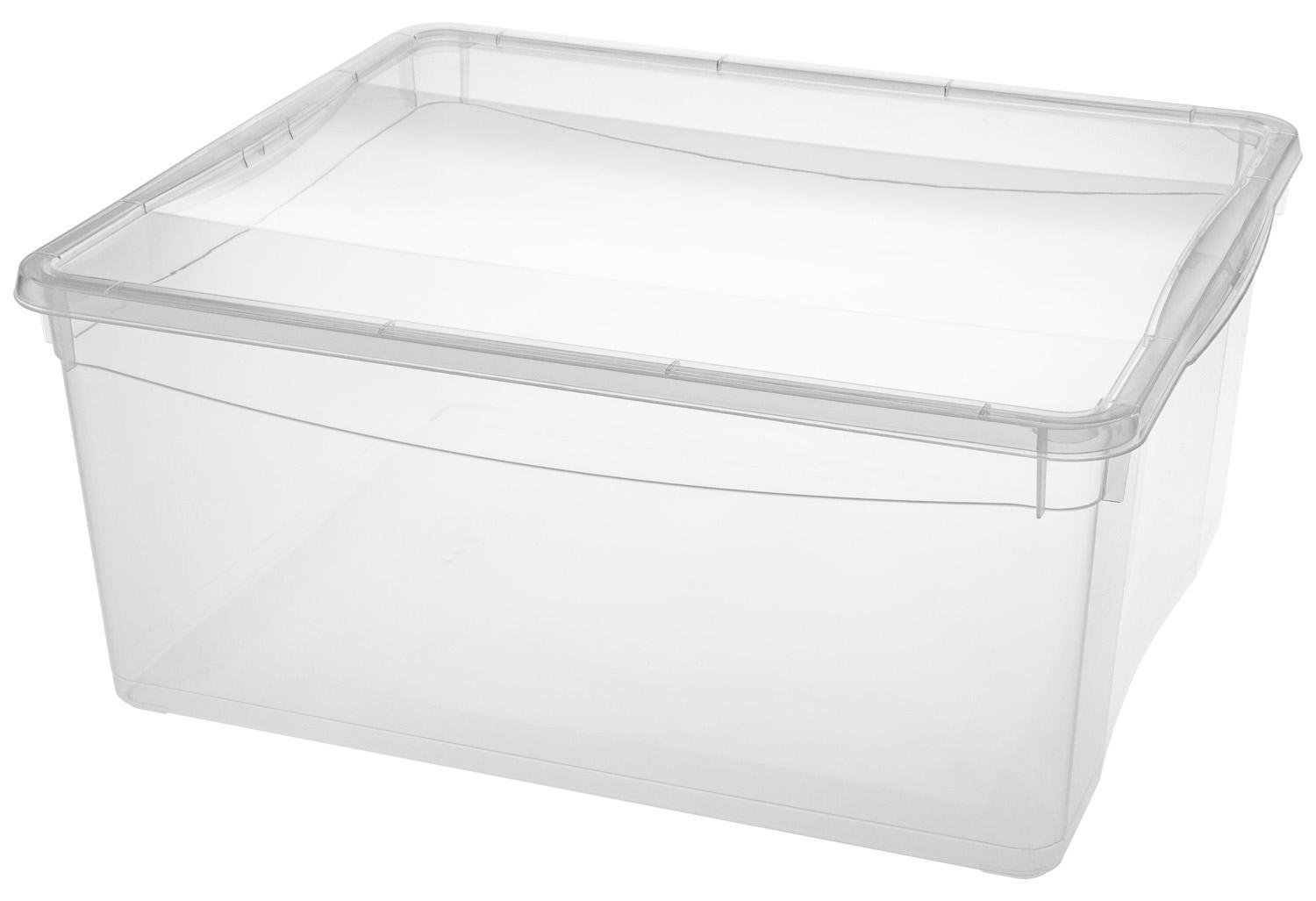 Изображение товара Ящик универсальный Эконова 18 л прозрачный для хранения и организации