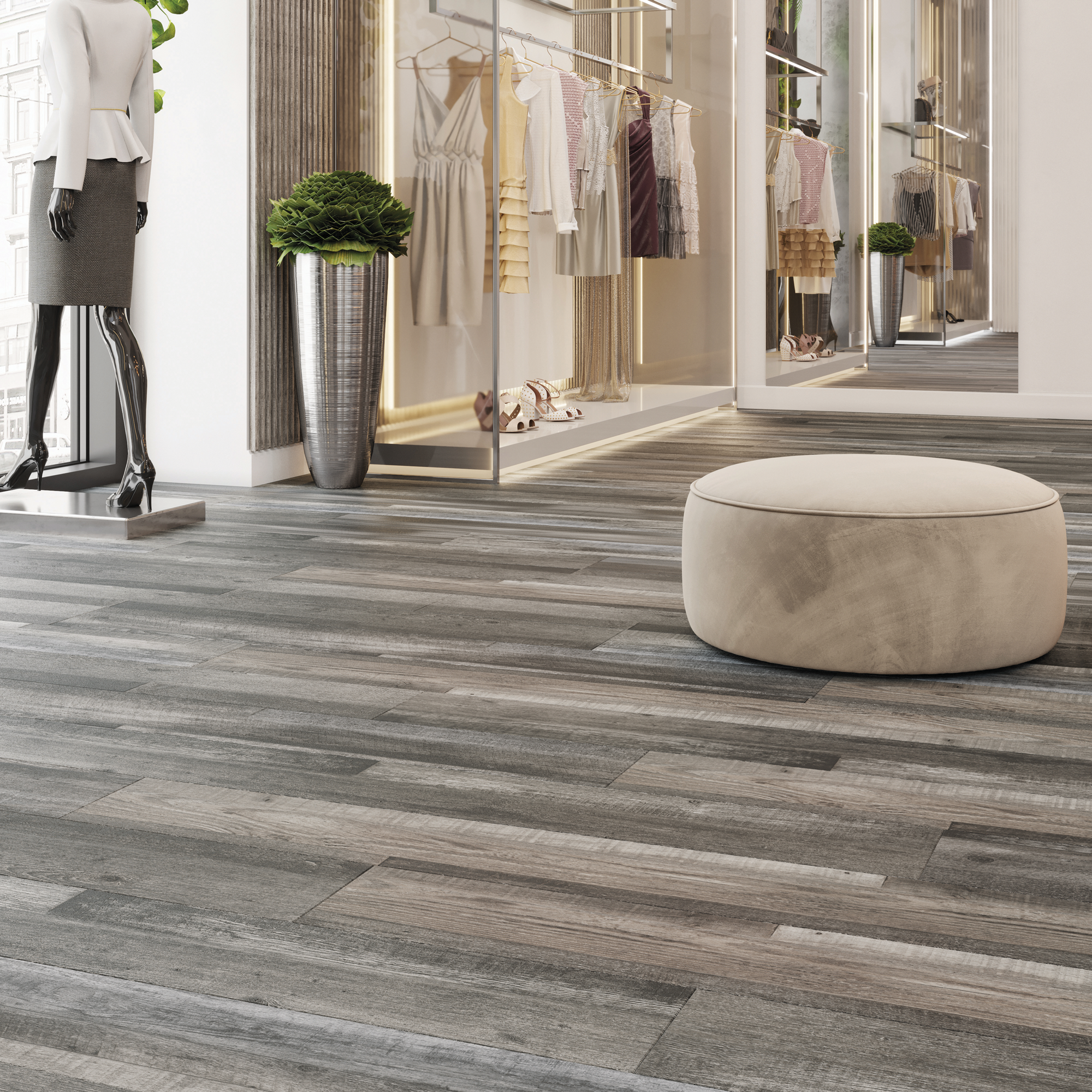 Изображение товара SPC плитка Дуб Лион 43 класс влагостойкая для высокой проходимости Россия