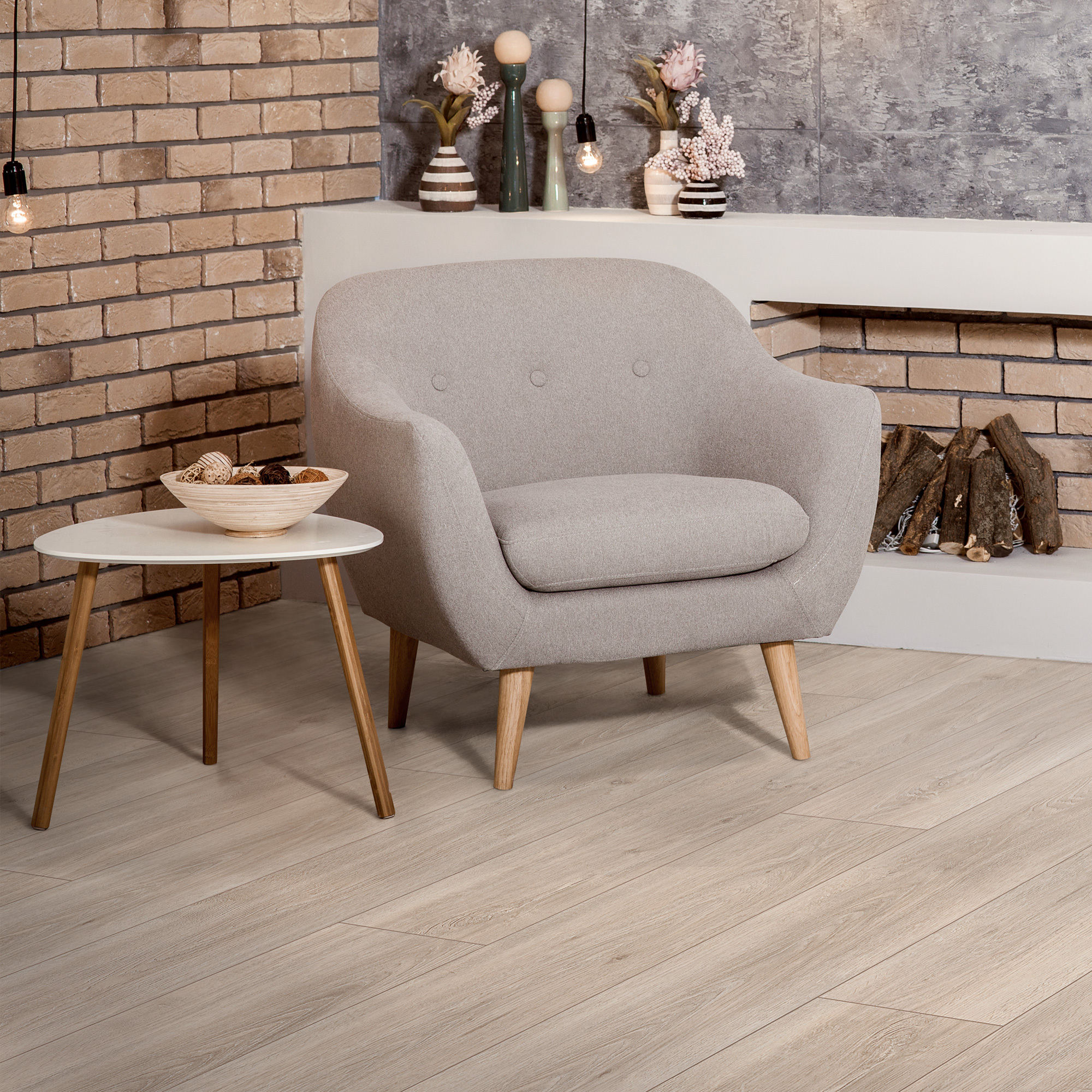 Изображение товара SPC плитка Jazz Click Arthur 31 класс толщина 4.4 мм 1.51 м² коричневая