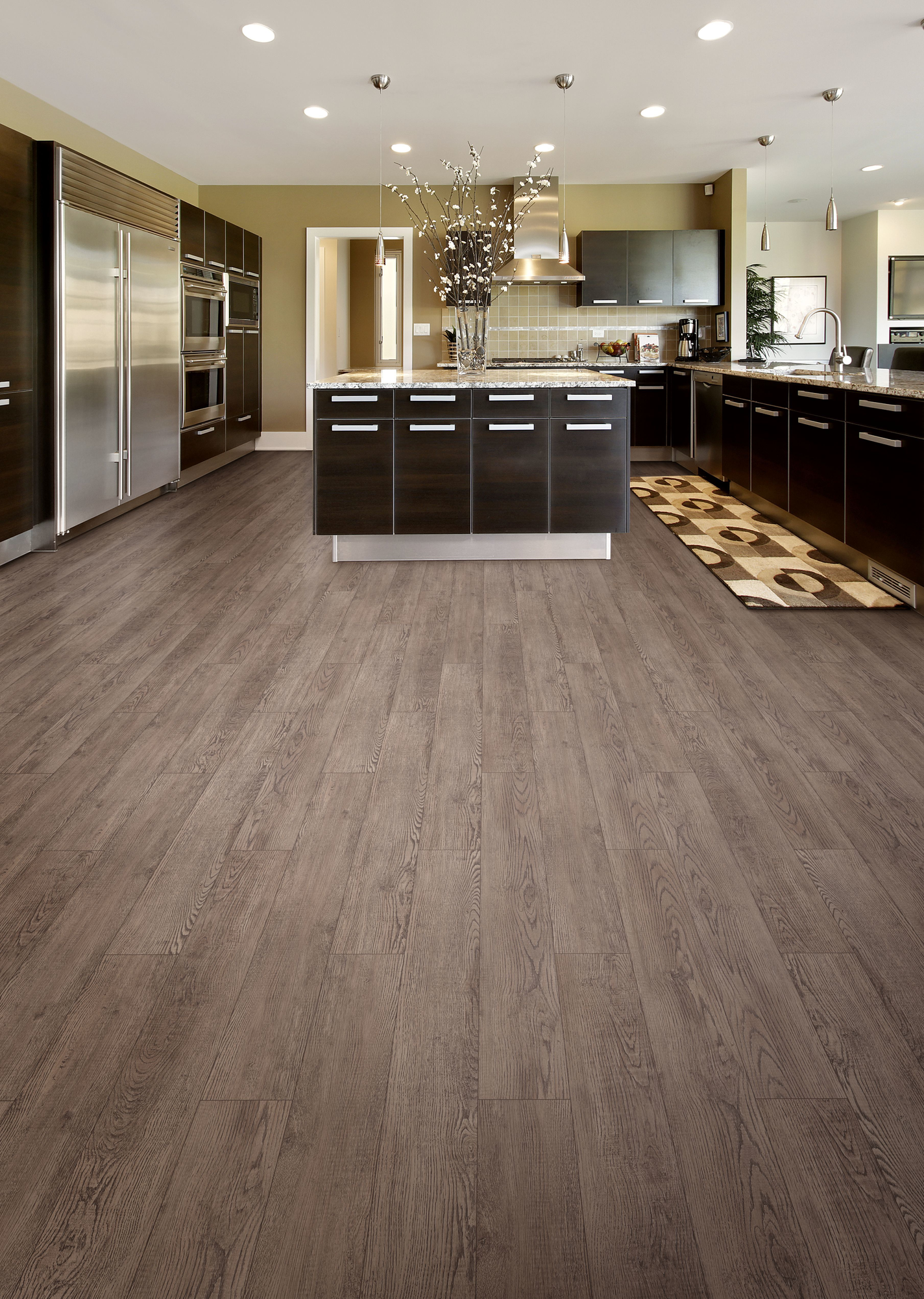 Изображение товара ПВХ плитка Jazz Click Caleb 4.4 мм коричневая структура дерево для жилых помещений